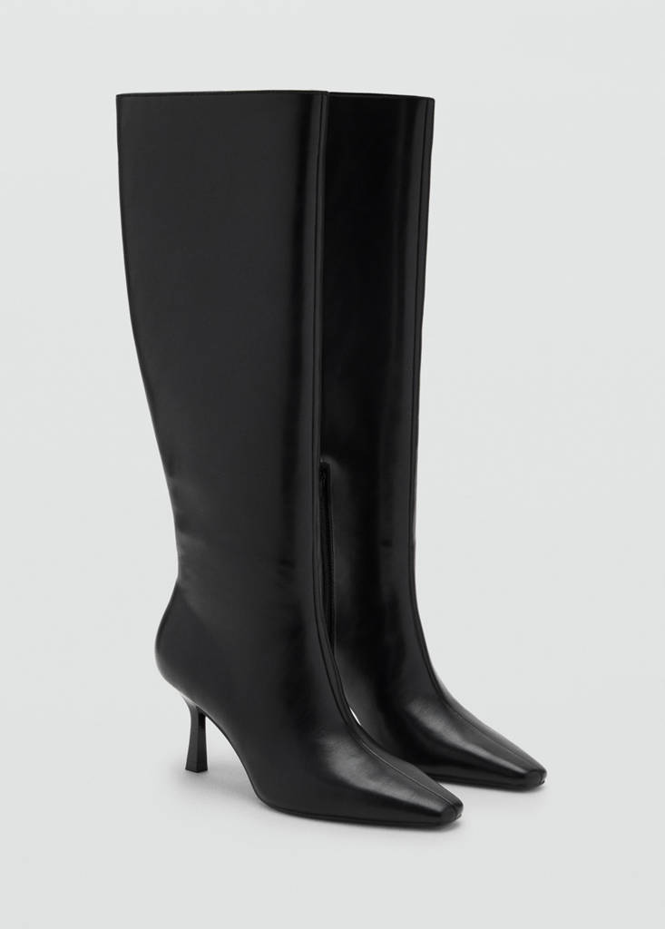 High heel boots — Black