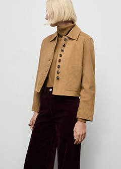 Wide leg corduroy jeans — Wine 5