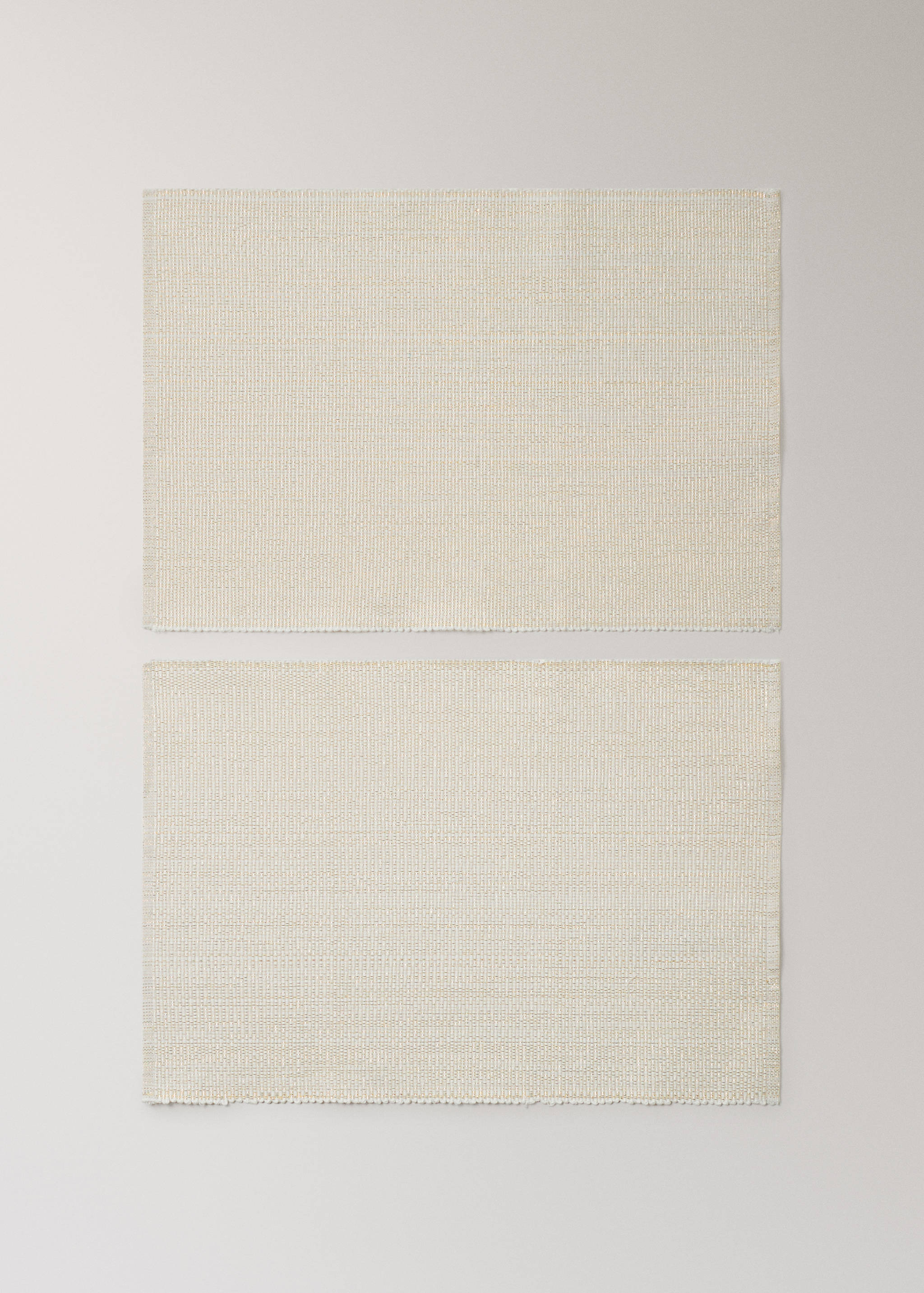 Cotton placemats with metallised fibre - Article without model