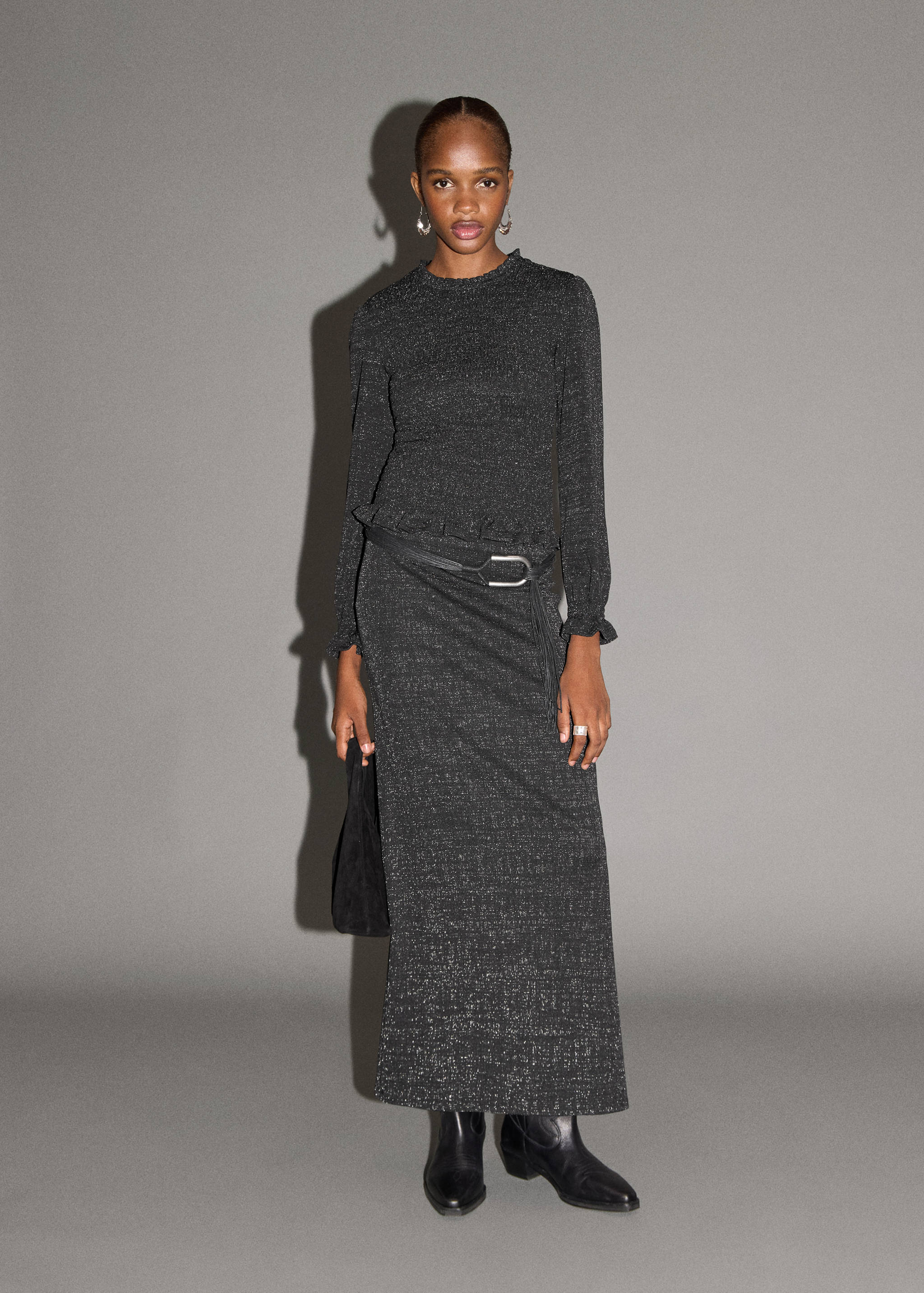 T-shirt lurex à volants - Détail de l'article 2