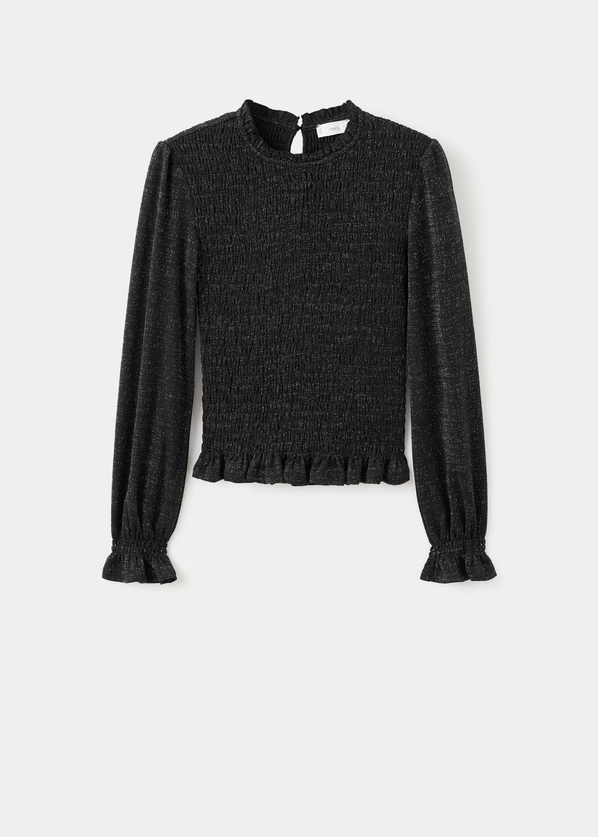 Frilled lurex t-shirt - Article without model