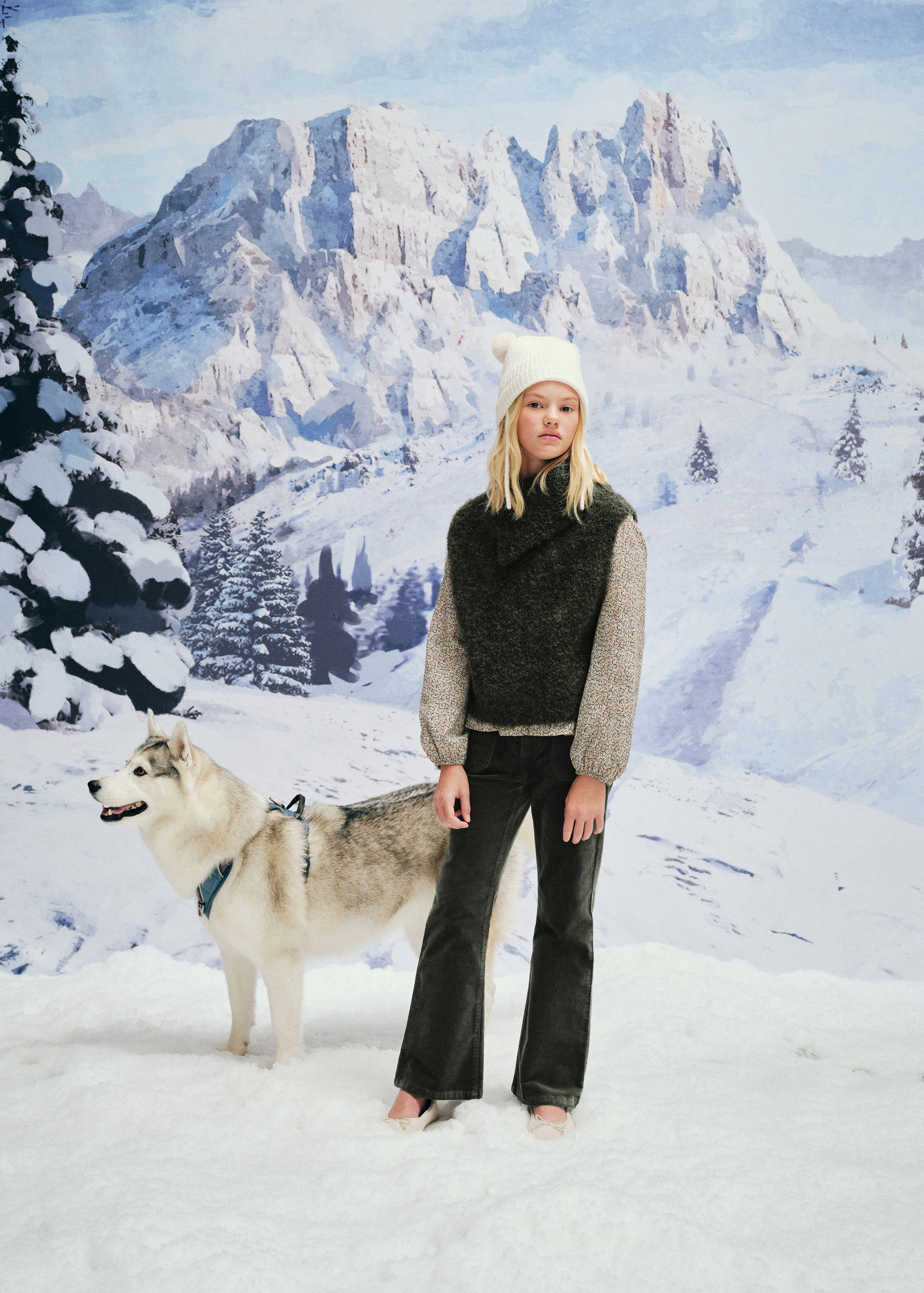 Vestă din tricot cu guler întors - Detaliu al articolului 6