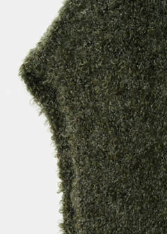 Turtleneck knitted gilet — Dark Green 6
