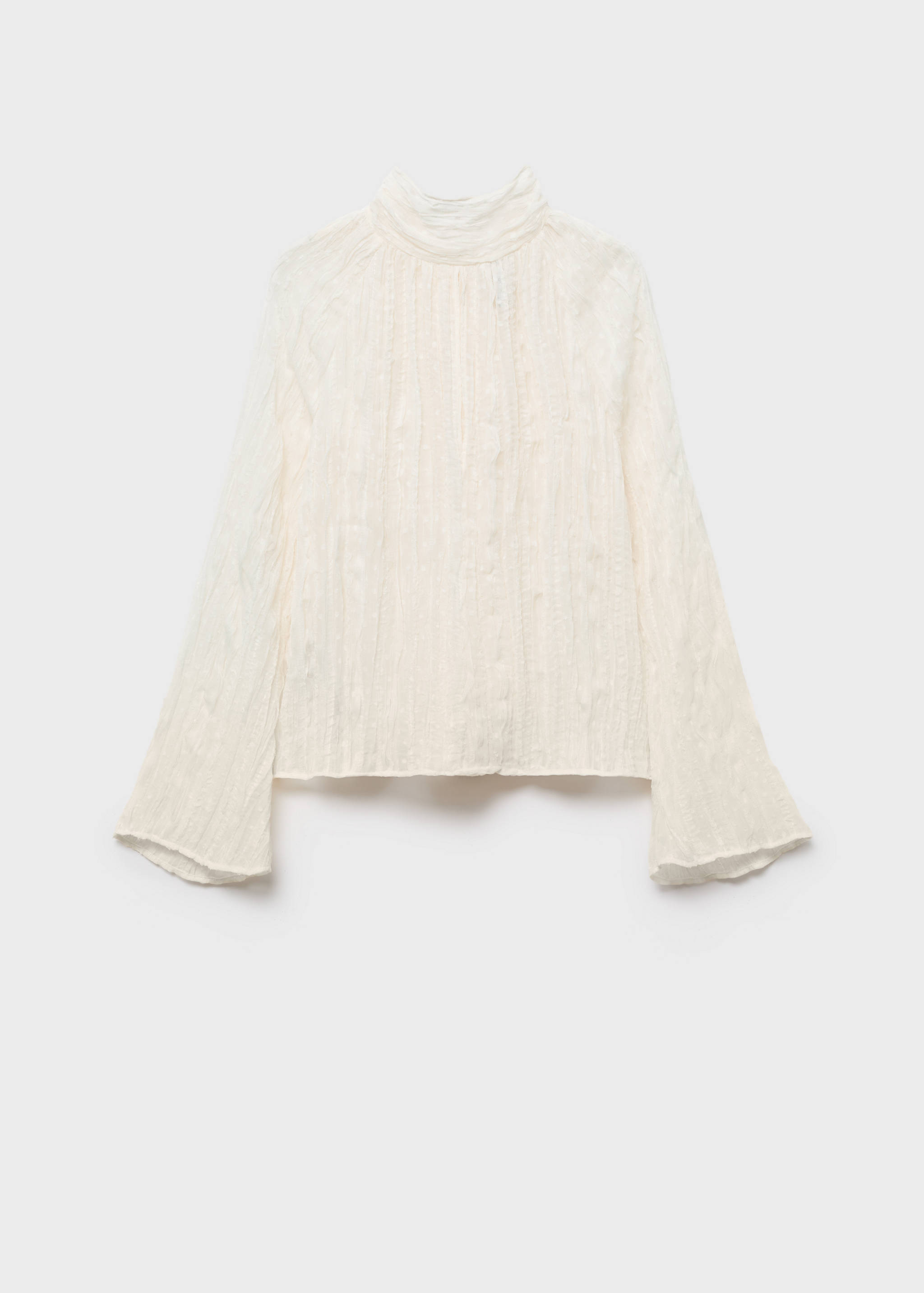 Bow textured blouse - Article without model