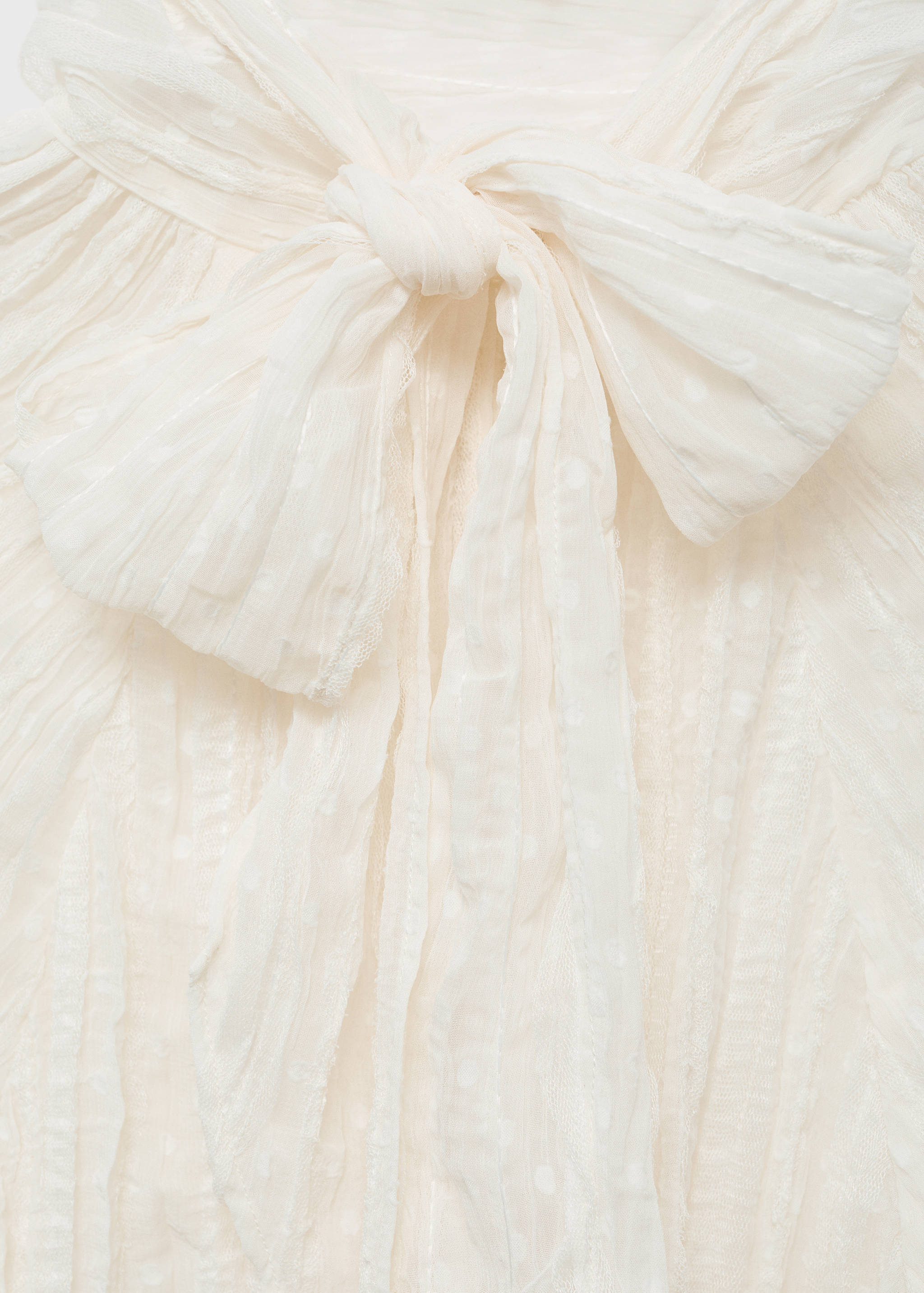 Bow textured blouse - Details of the article 8