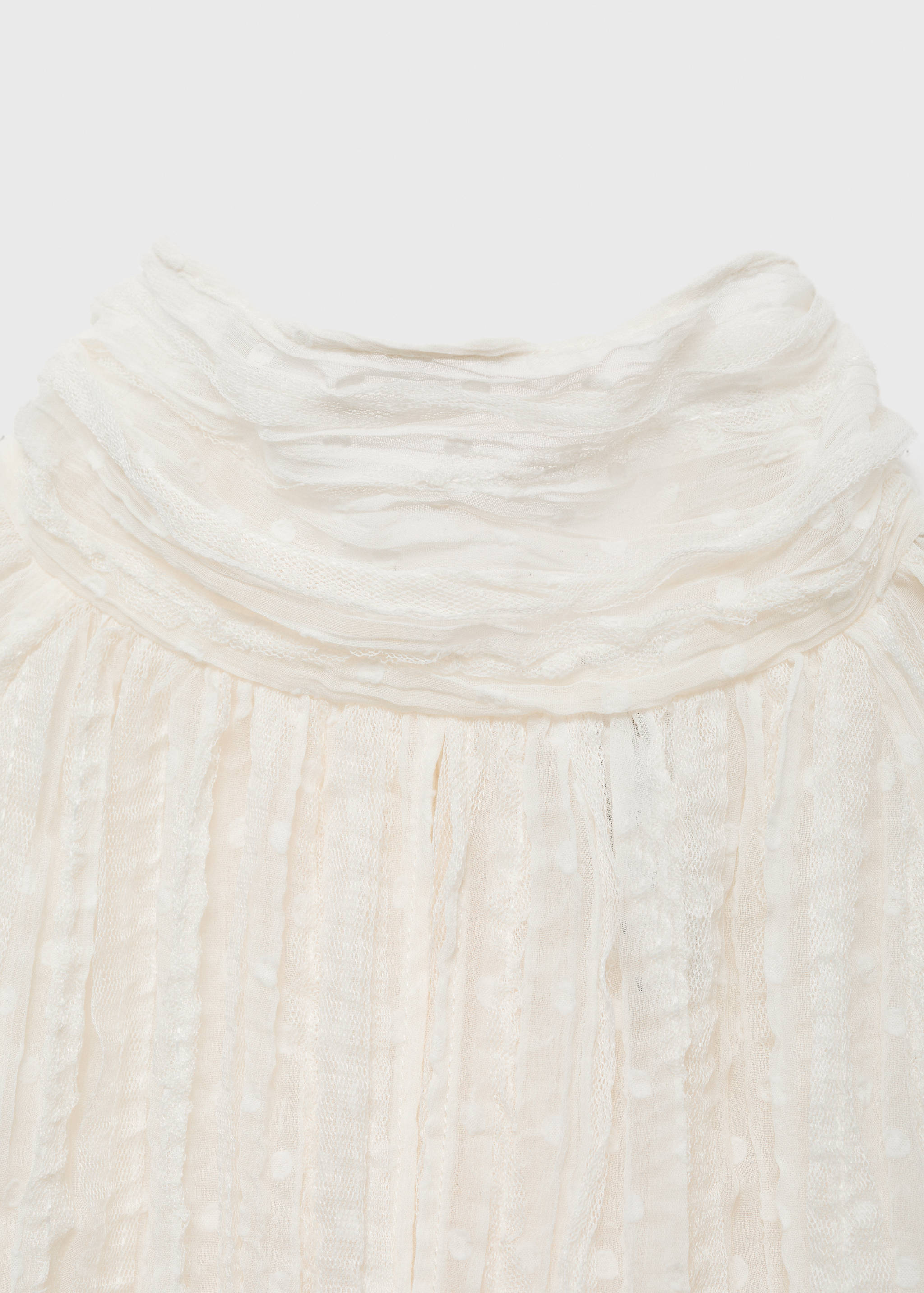 Bow textured blouse - Details of the article 0