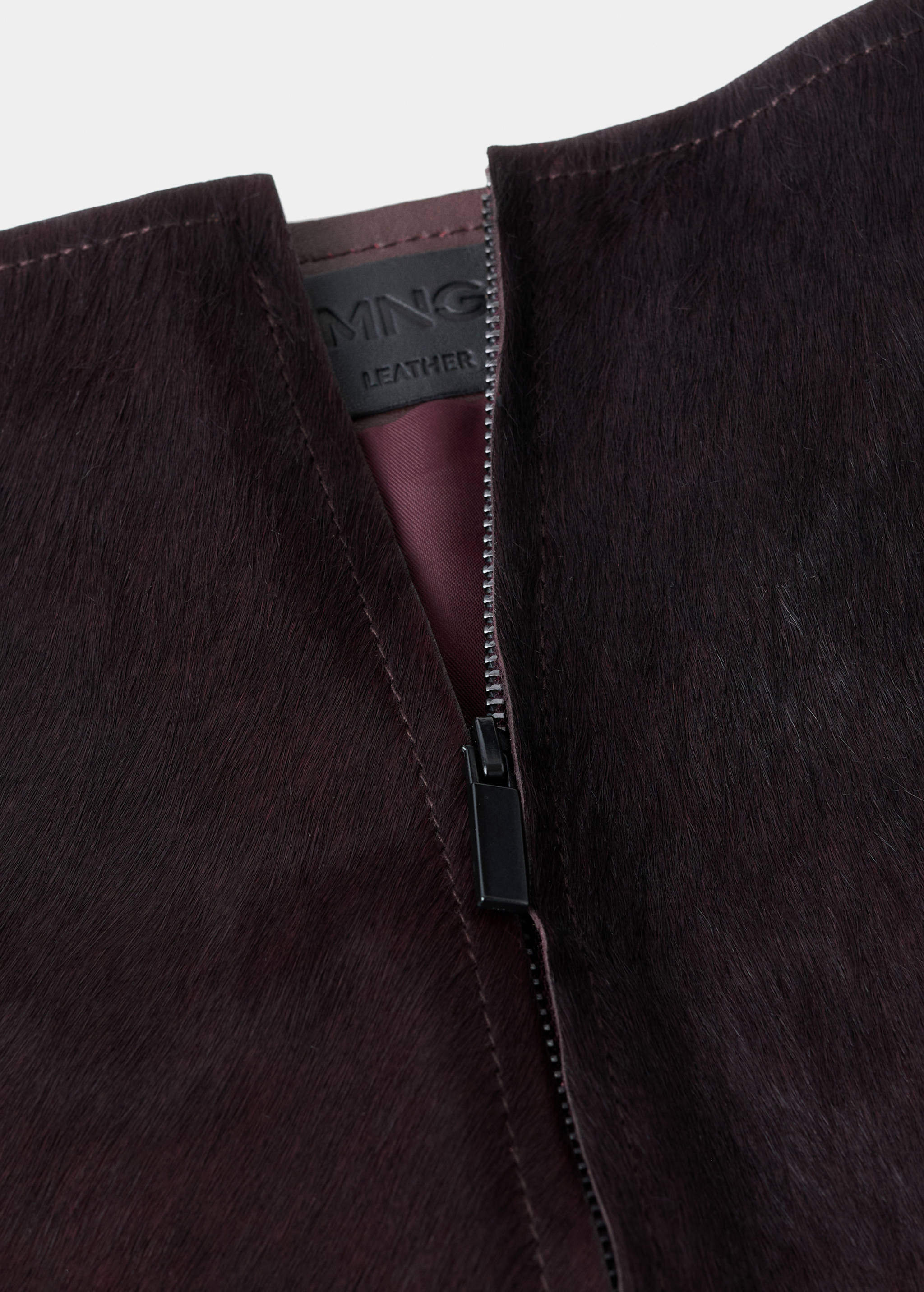 Minijupe en cuir et fausse fourrure - Détail de l'article 8