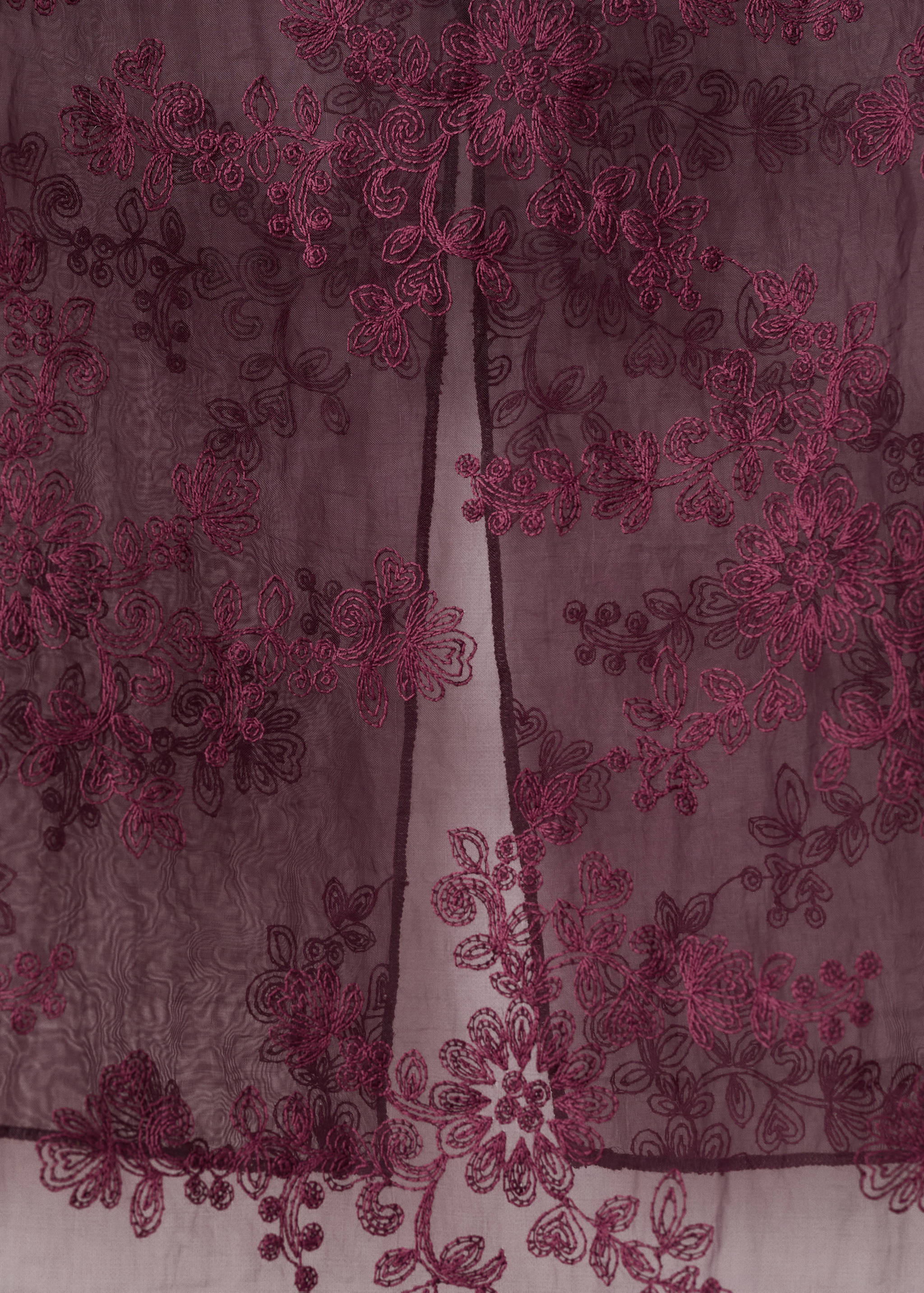 Embroidered sheer top - Details of the article 0