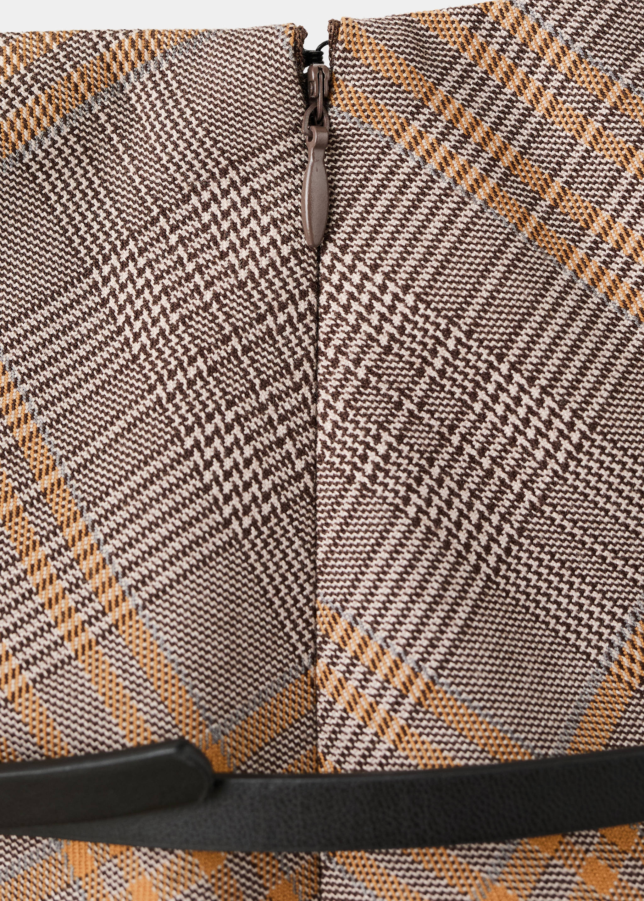 Καρό φούστα με ζώνη - Λεπτομέρεια του προϊόντος 0