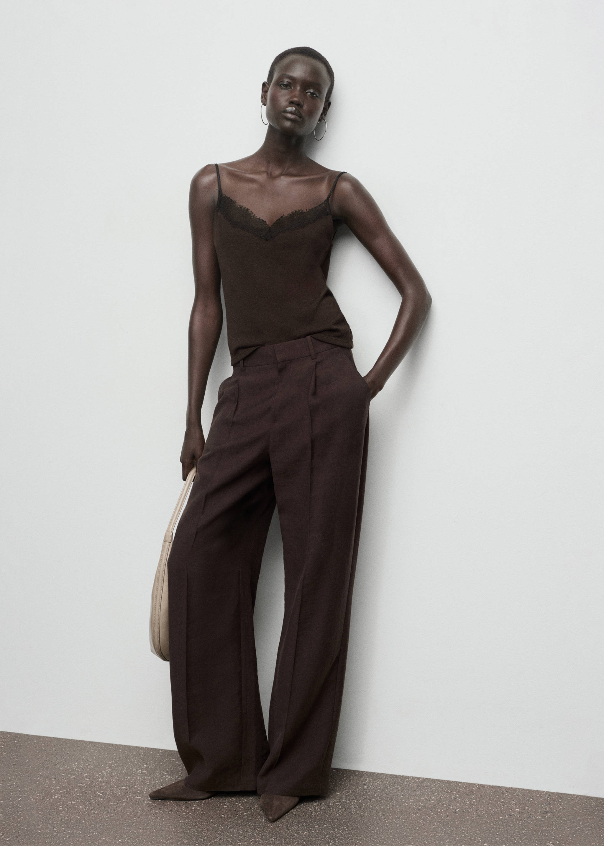 Lace suspenders top - General plane