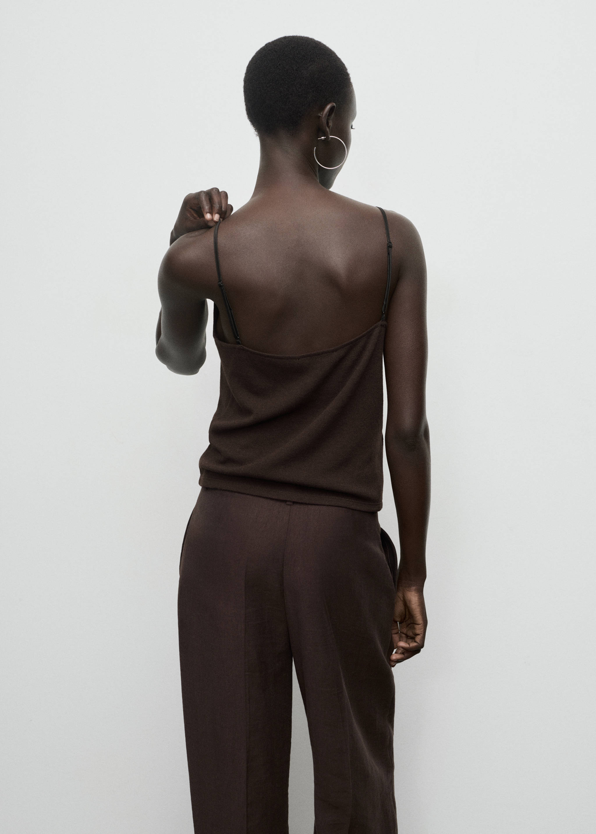 Lace suspenders top - Reverse of the article