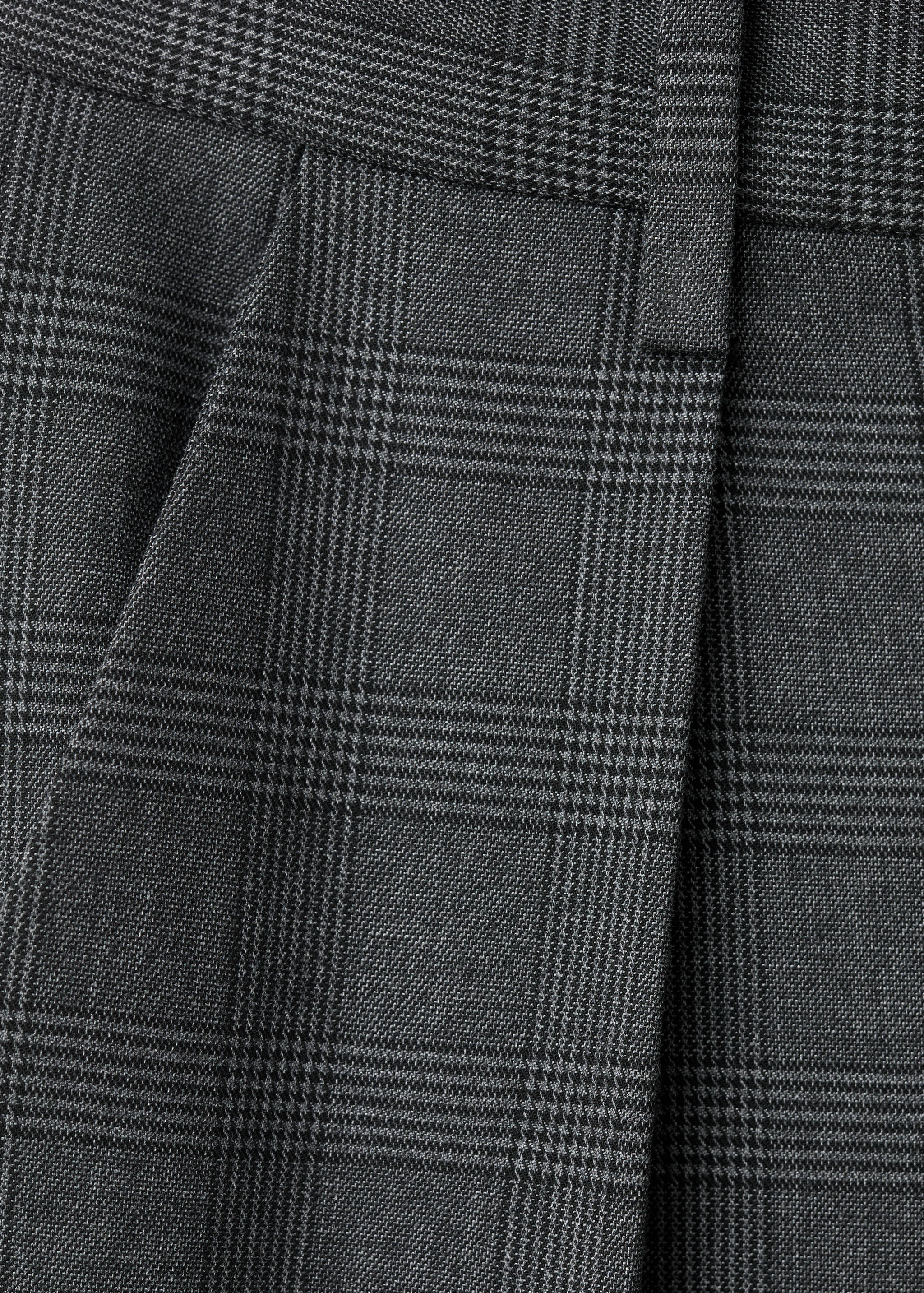 Pantalón traje cuadros pinzas - Detalle del artículo 0