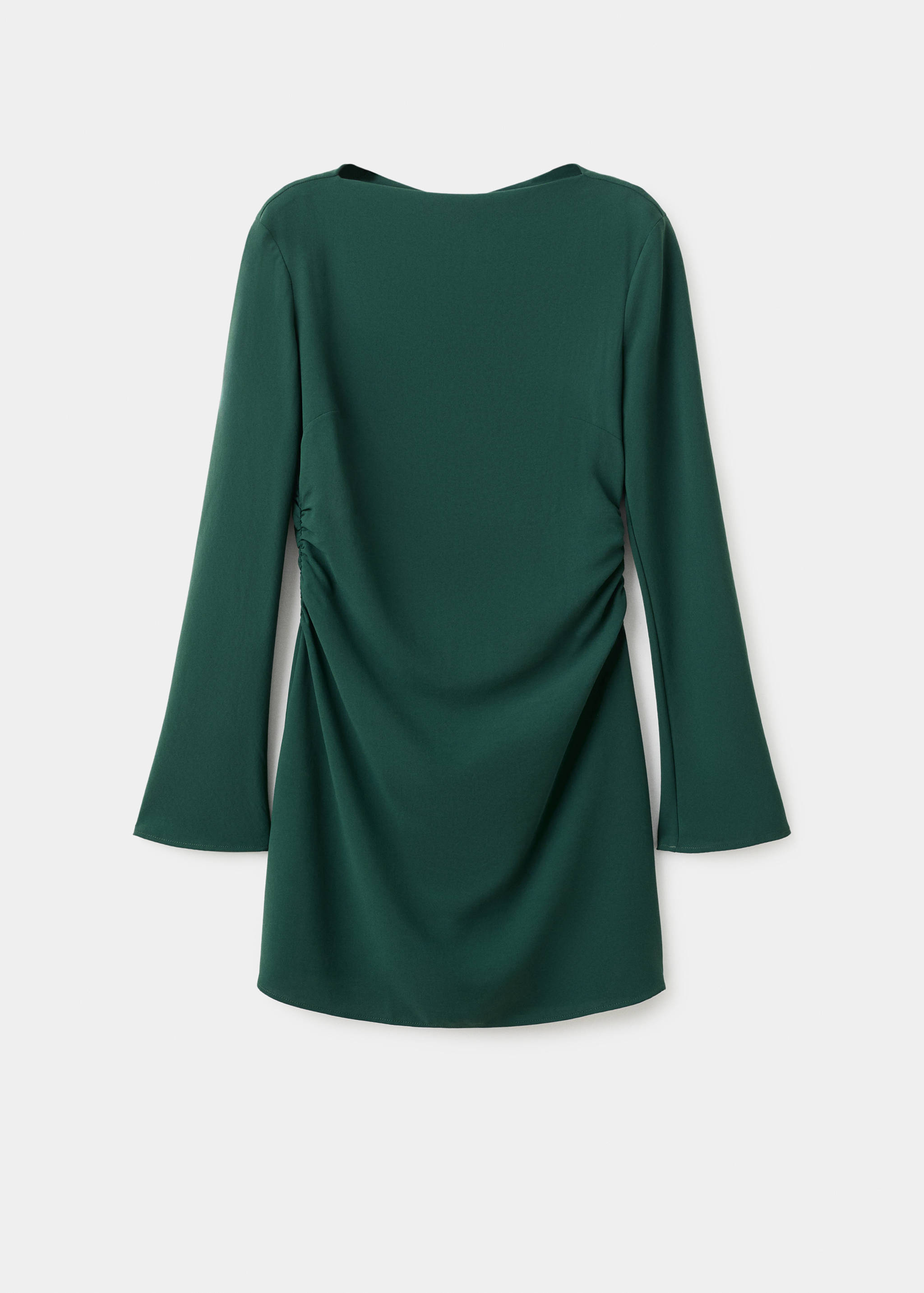 Boat-neck ruched dress - Article without model