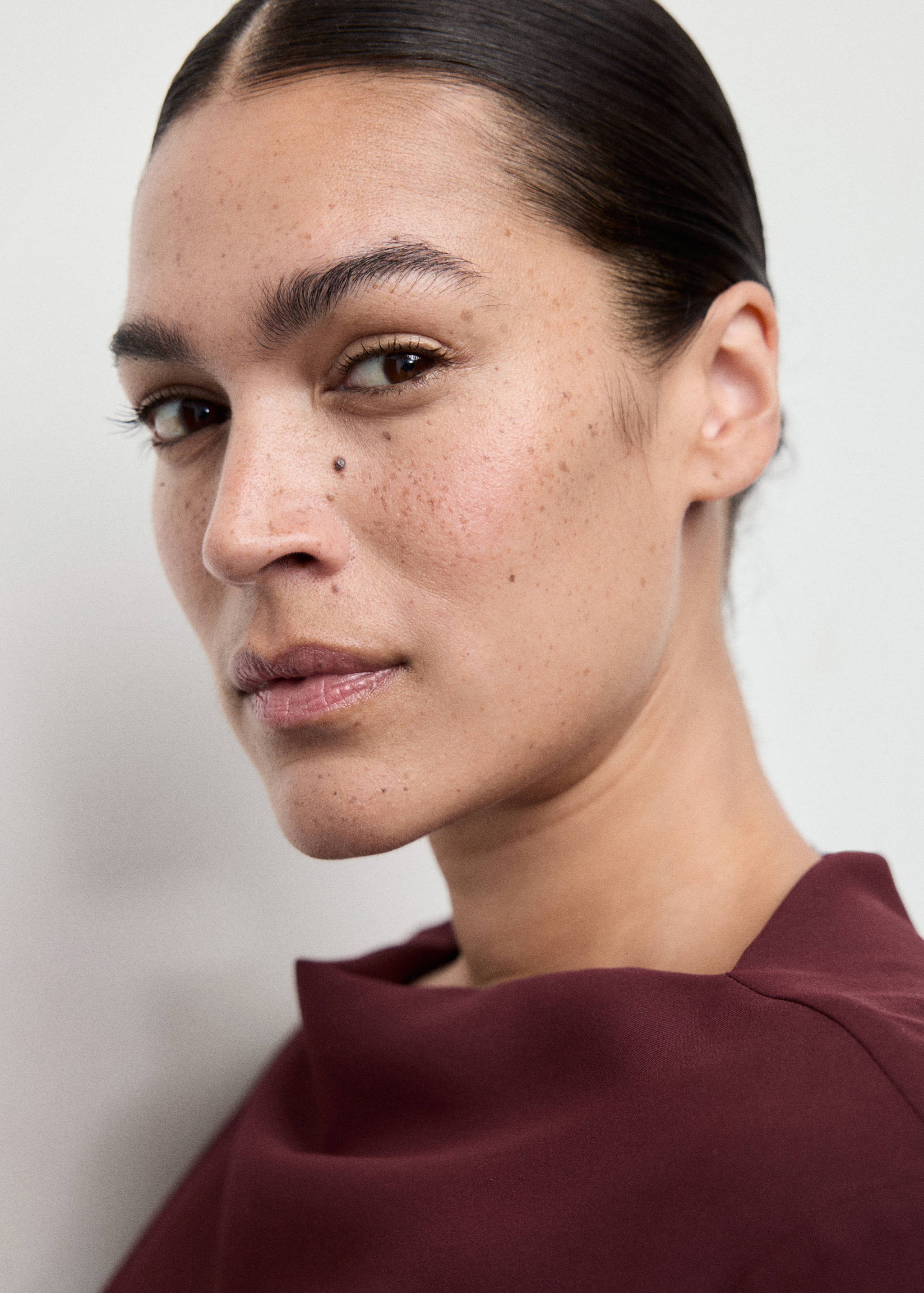 Büzgülü kayık yaka elbise - Ürün detayı 4