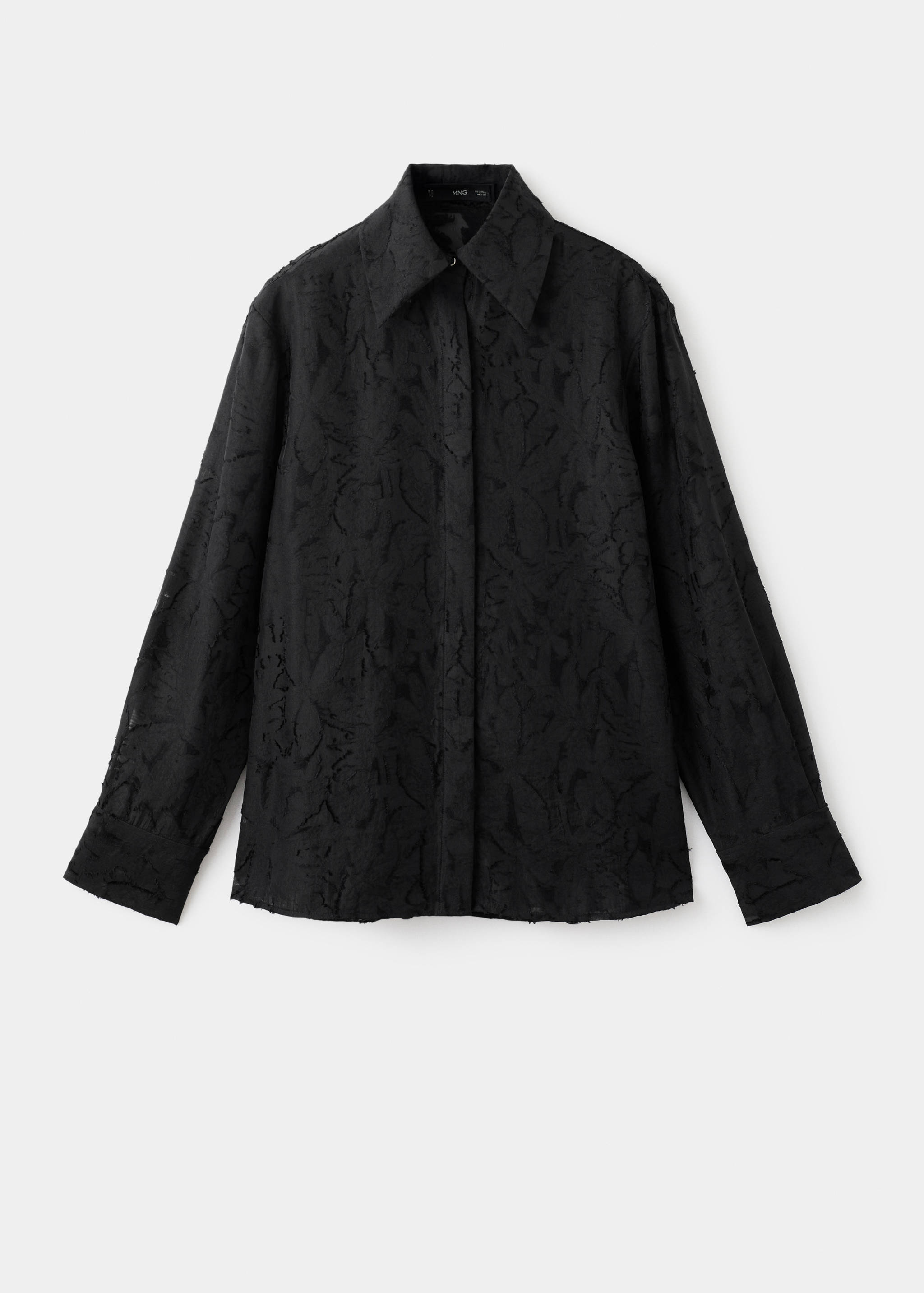 Textured oversize shirt - Article without model