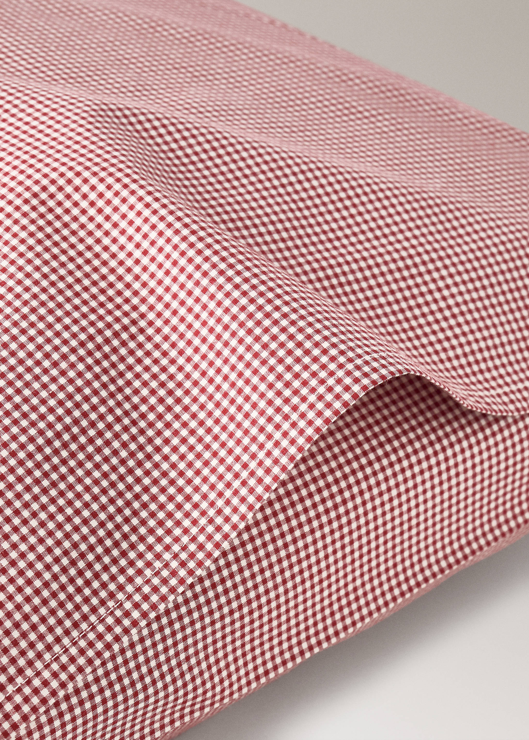 Yarn-dyed gingham-check children's pillowcase 50x75 cm - Details of the article 2