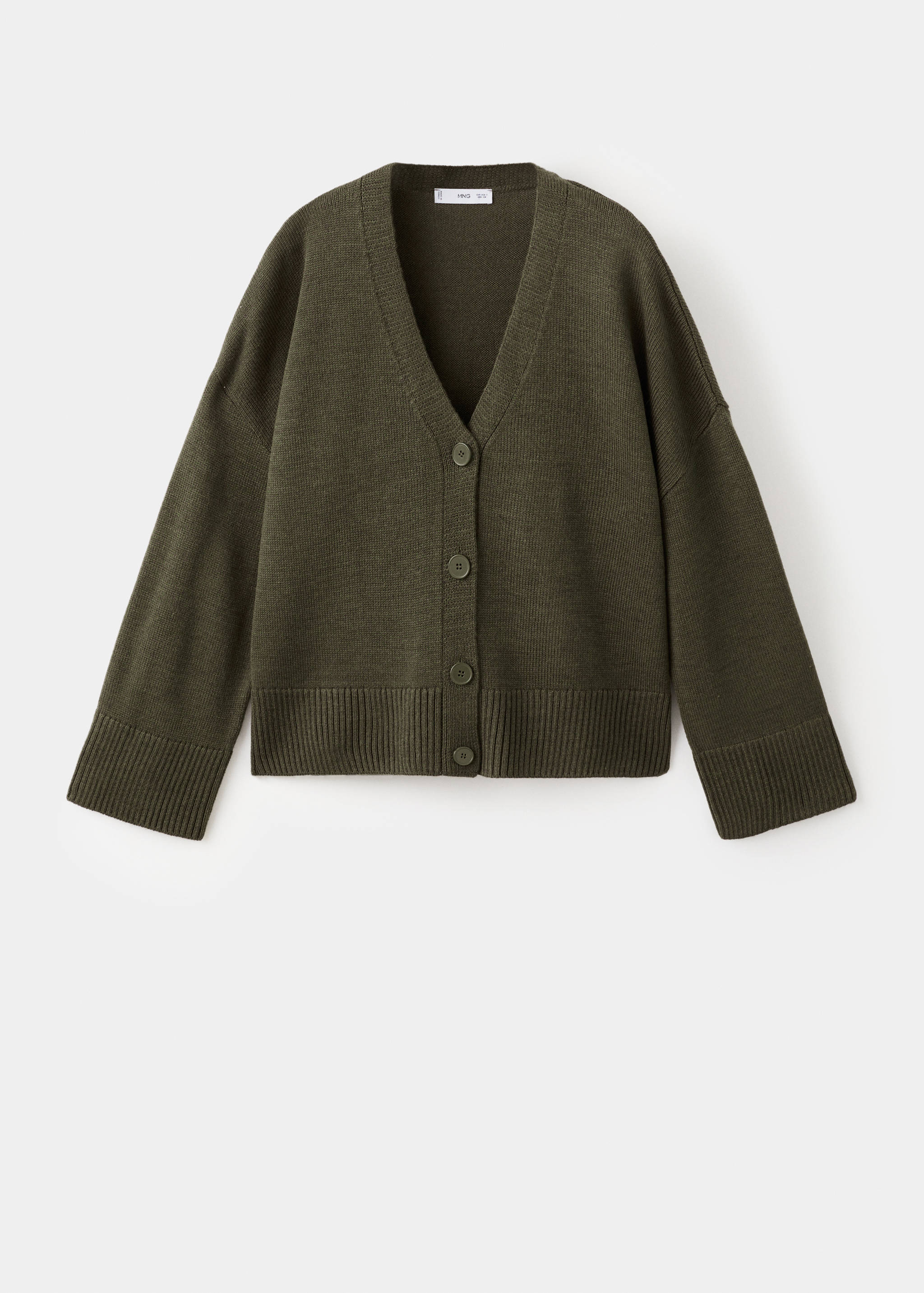 Oversized V-neck cardigan - Article without model