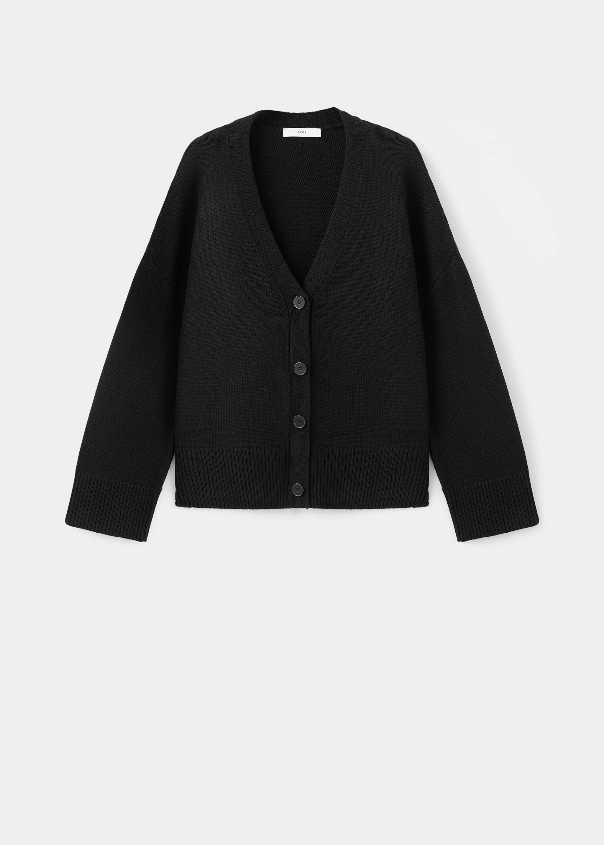 Oversized V-neck cardigan - Article without model