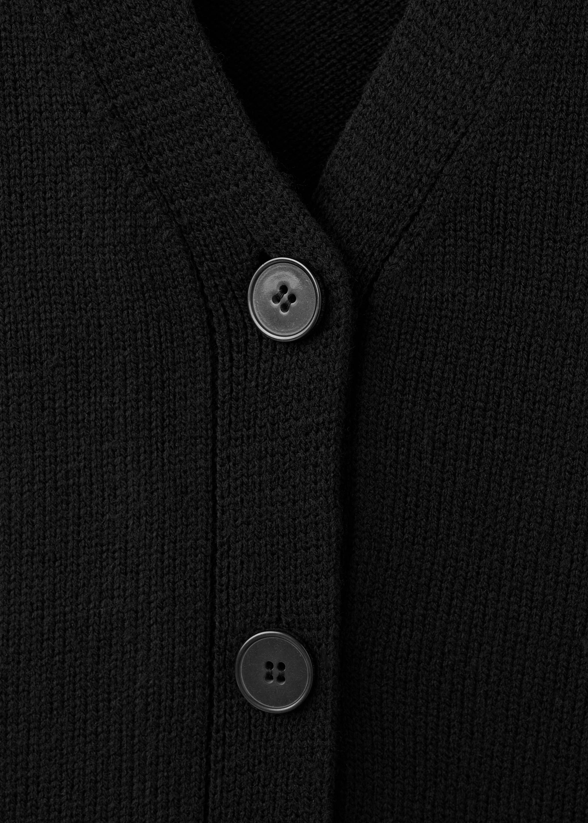 Oversized V-neck cardigan - Details of the article 8