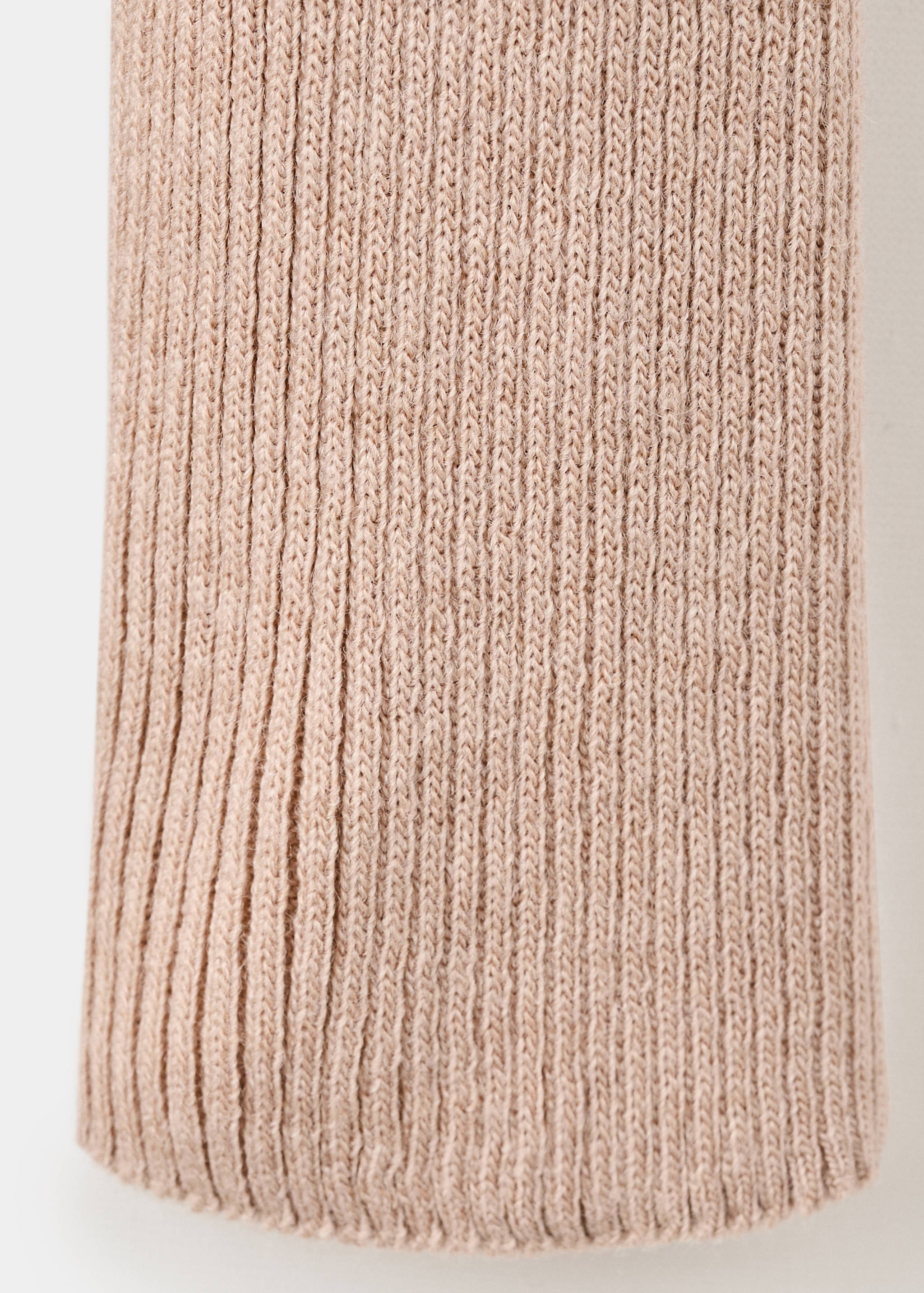 Ribbed knitted polo-neck playsuit - Details of the article 0