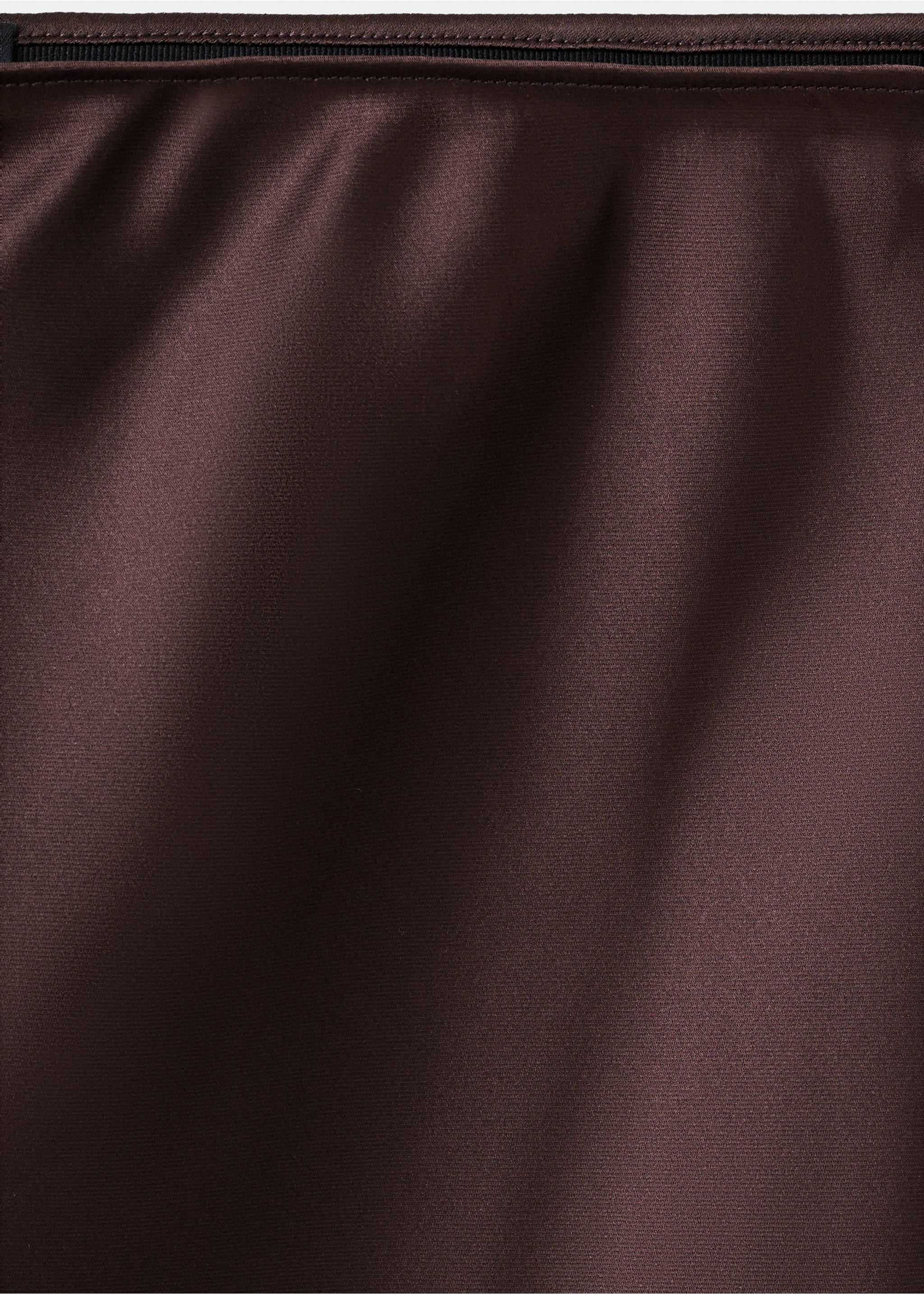 Satin long skirt - Details of the article 0, Plum. Ref: 17097817-00.