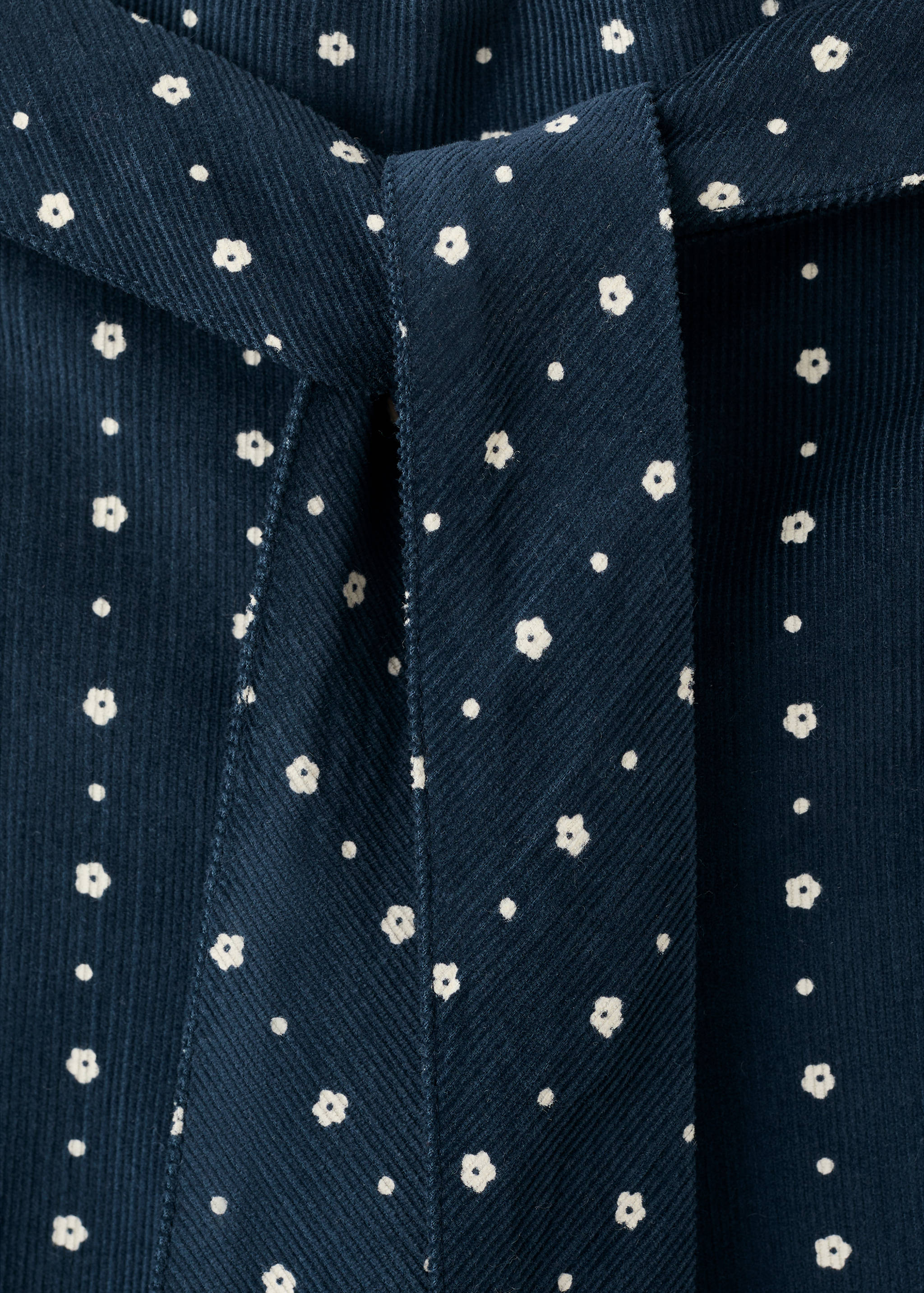 Pantalon velours milleraies à fleurs - Détail de l'article 8