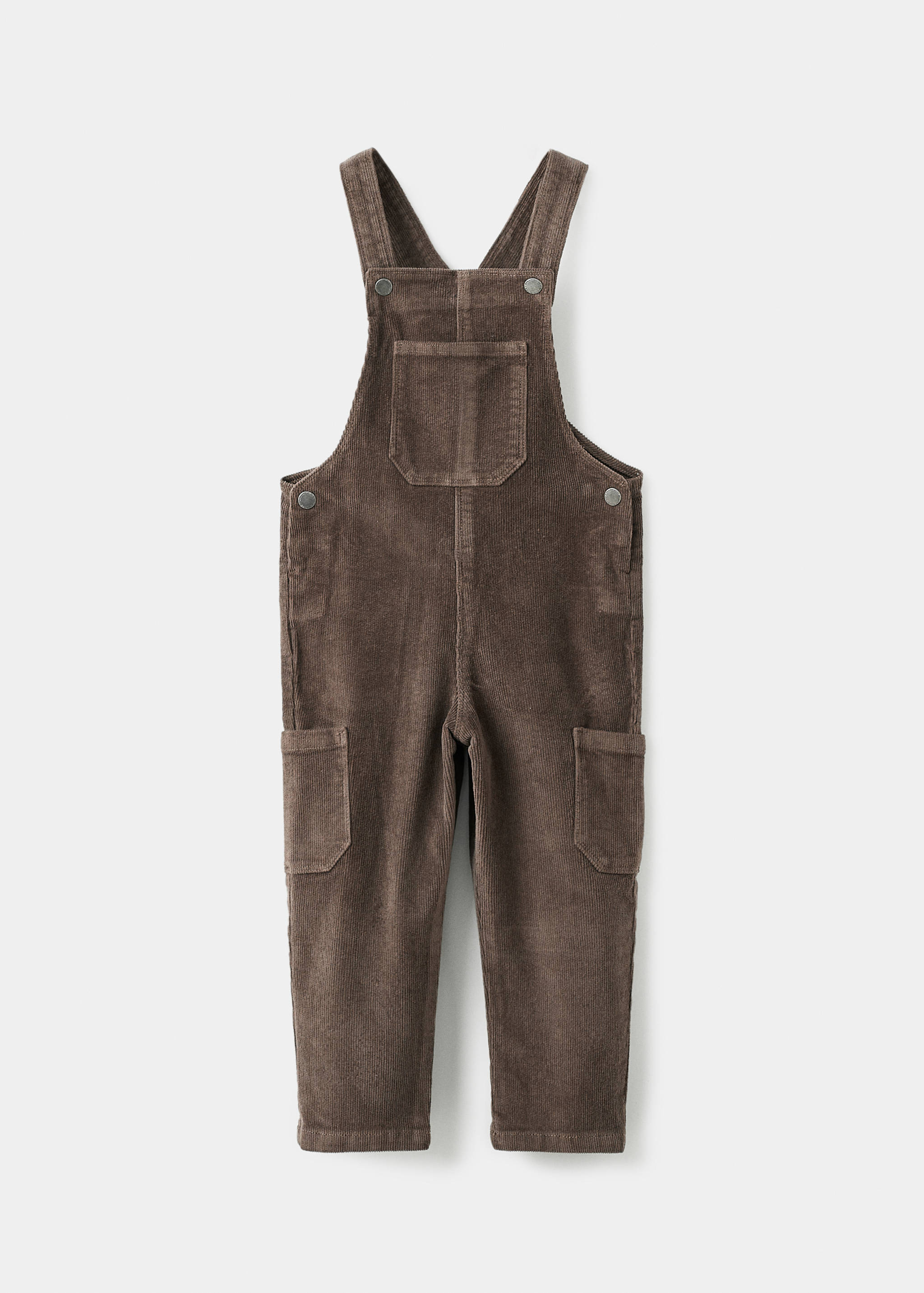 Corduroy cargo dungarees - Article without model