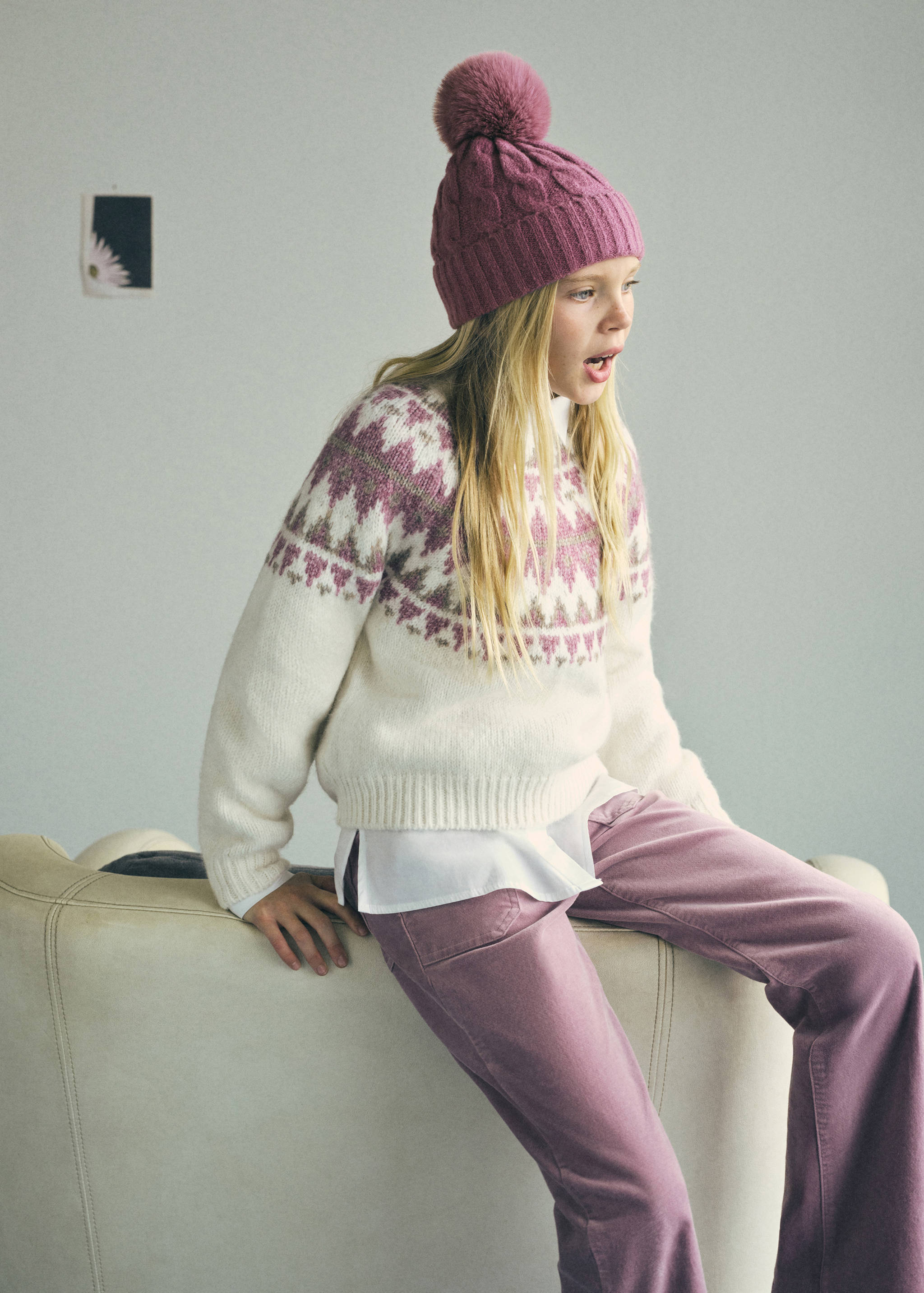 Шапка из трикотажа с кисточкой - Деталь изделия 6