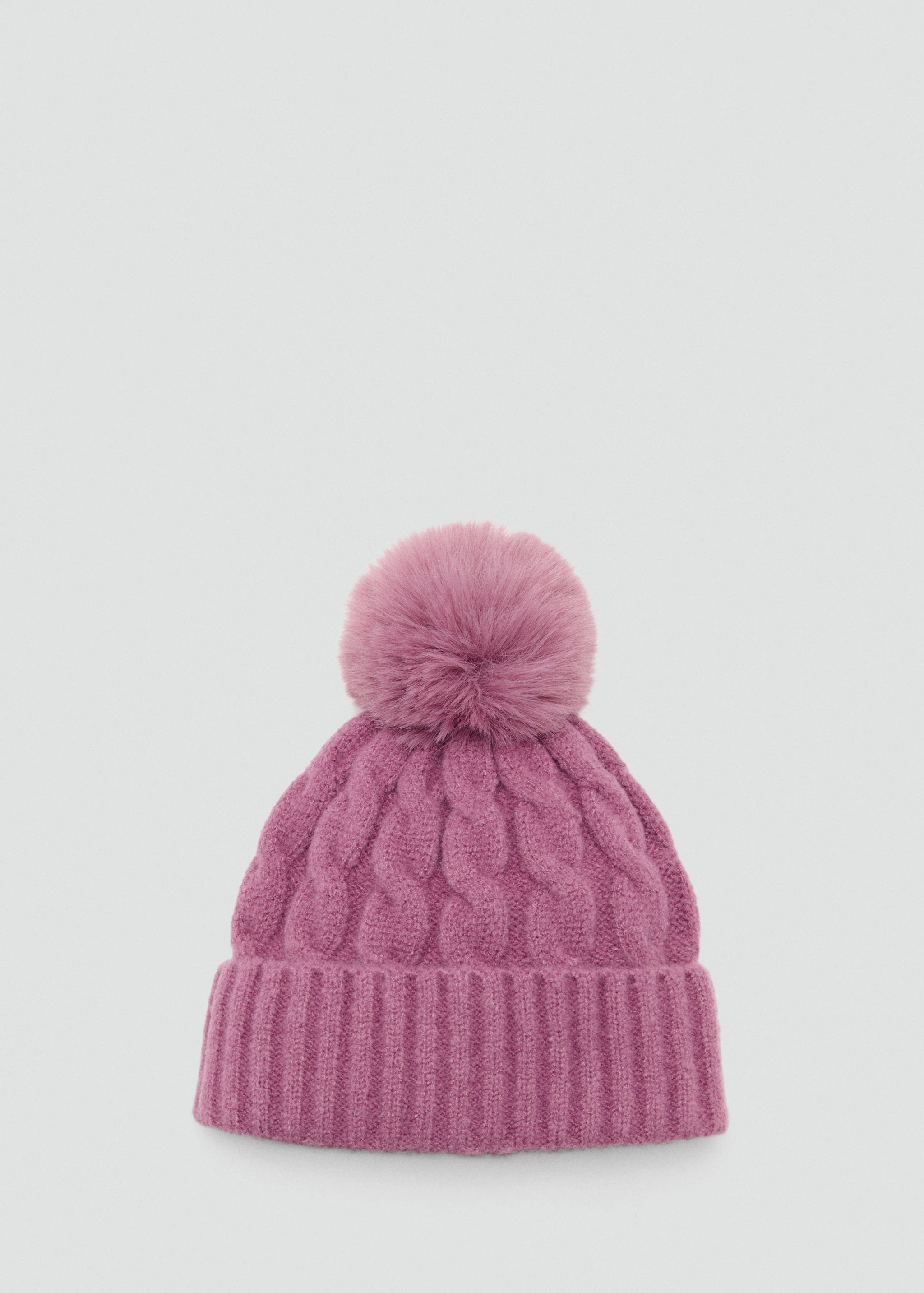 Bonnet en maille à pompon - Article sans modèle