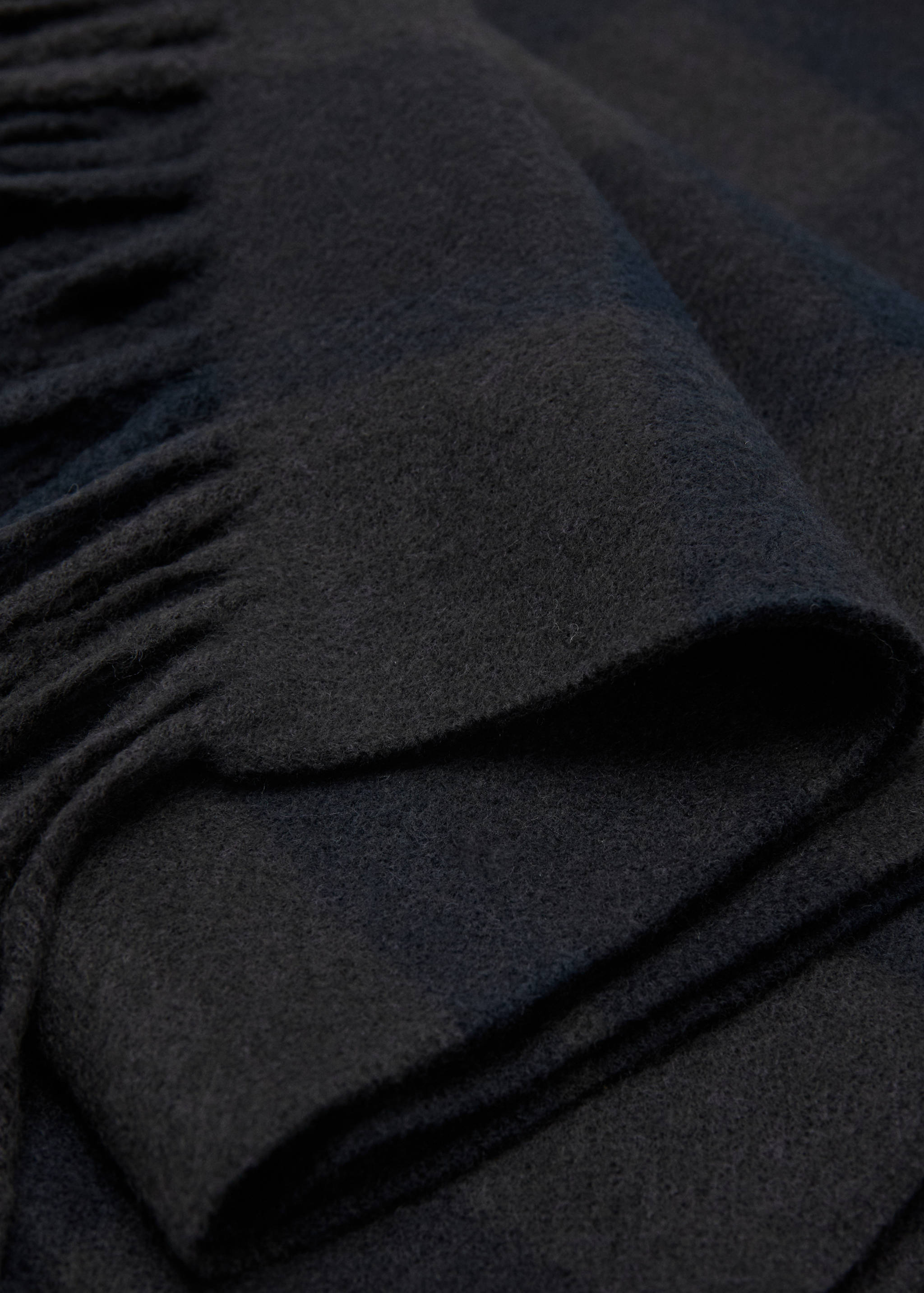 Écharpe carreaux écossais franges - Plan moyen