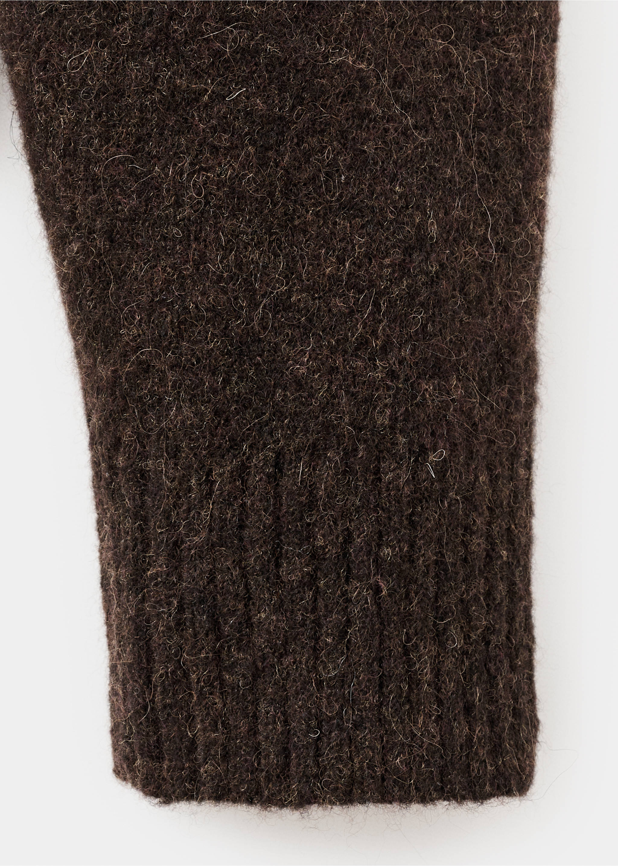 Cárdigan punto mezcla lana - Detalle del artículo 0, Marrón. Ref: 17097895-00.