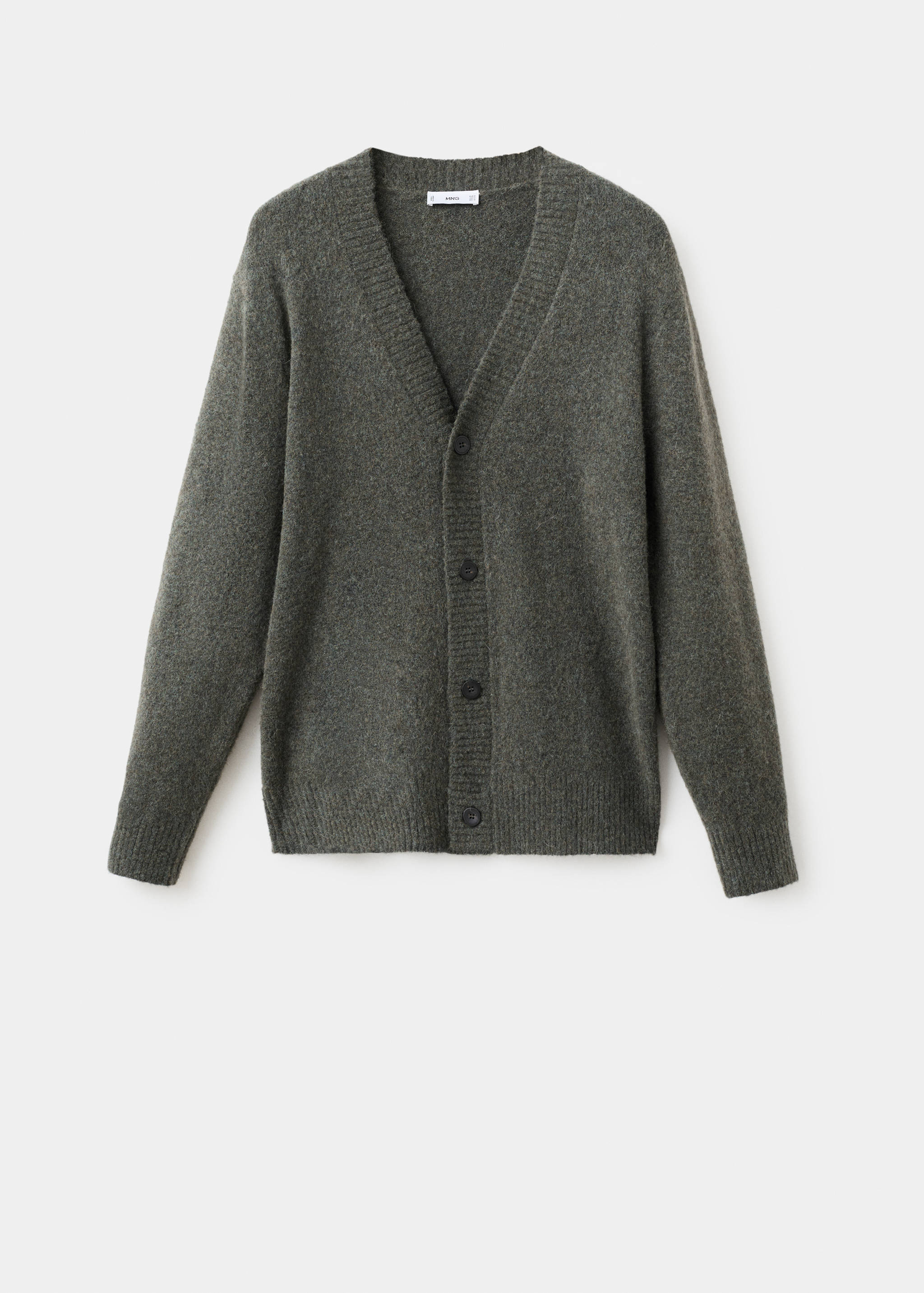 Вязаный кардиган из смесовой шерсти - Изделие без модели