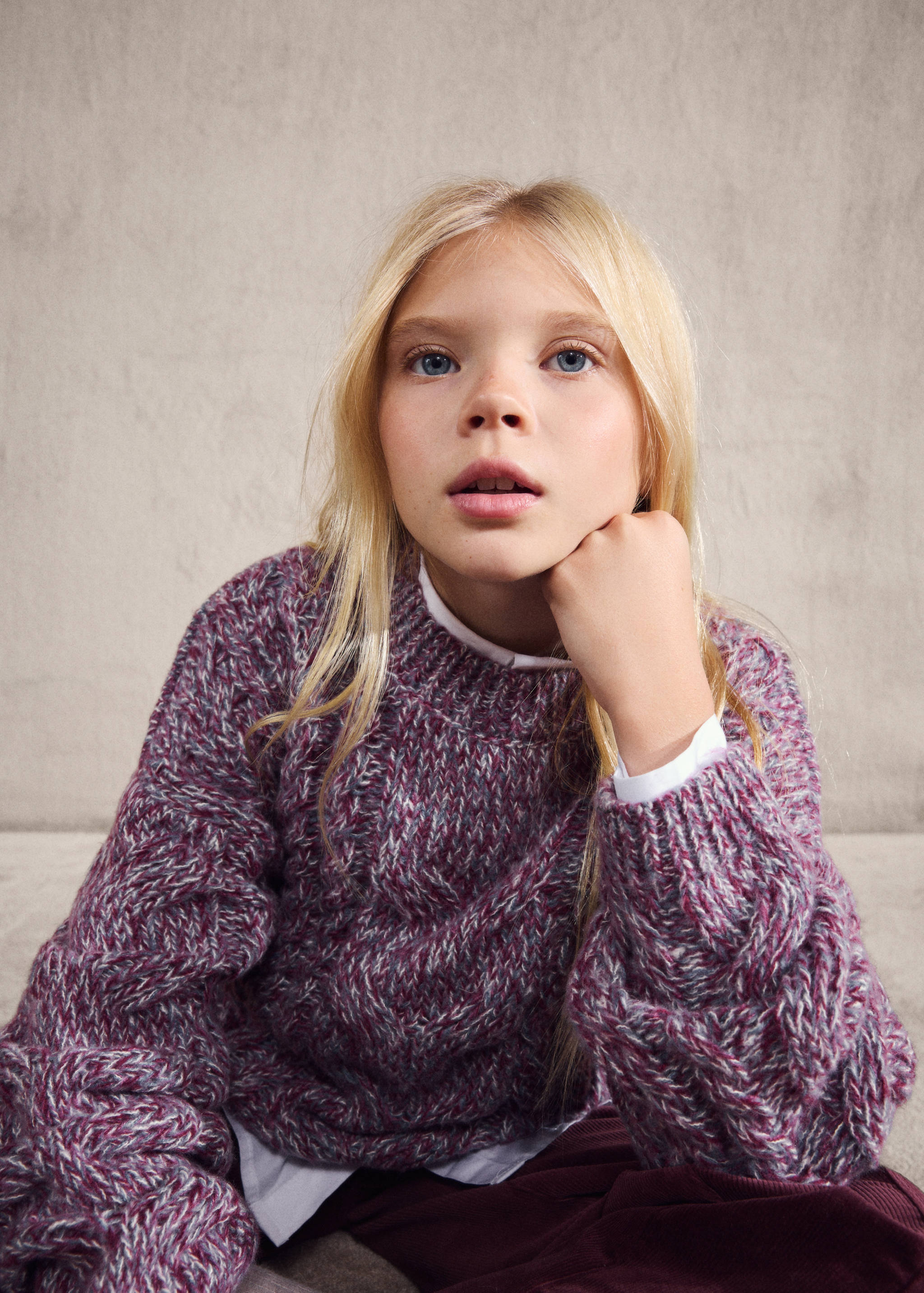 بلوفر على هيئة ضفائر - تفاصيل المنتج 5