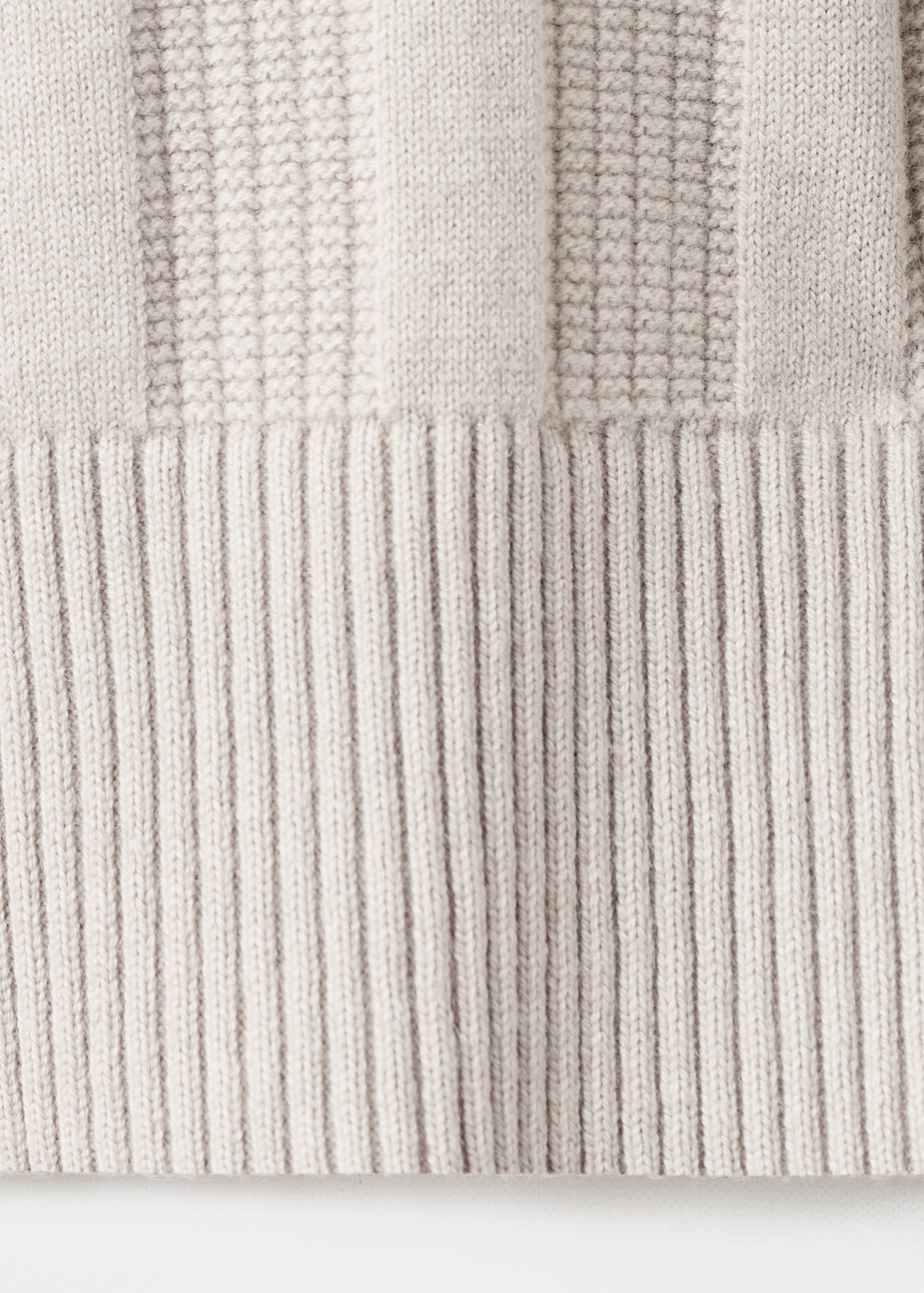 Ribbed knitted polo sweater - Details of the article 0