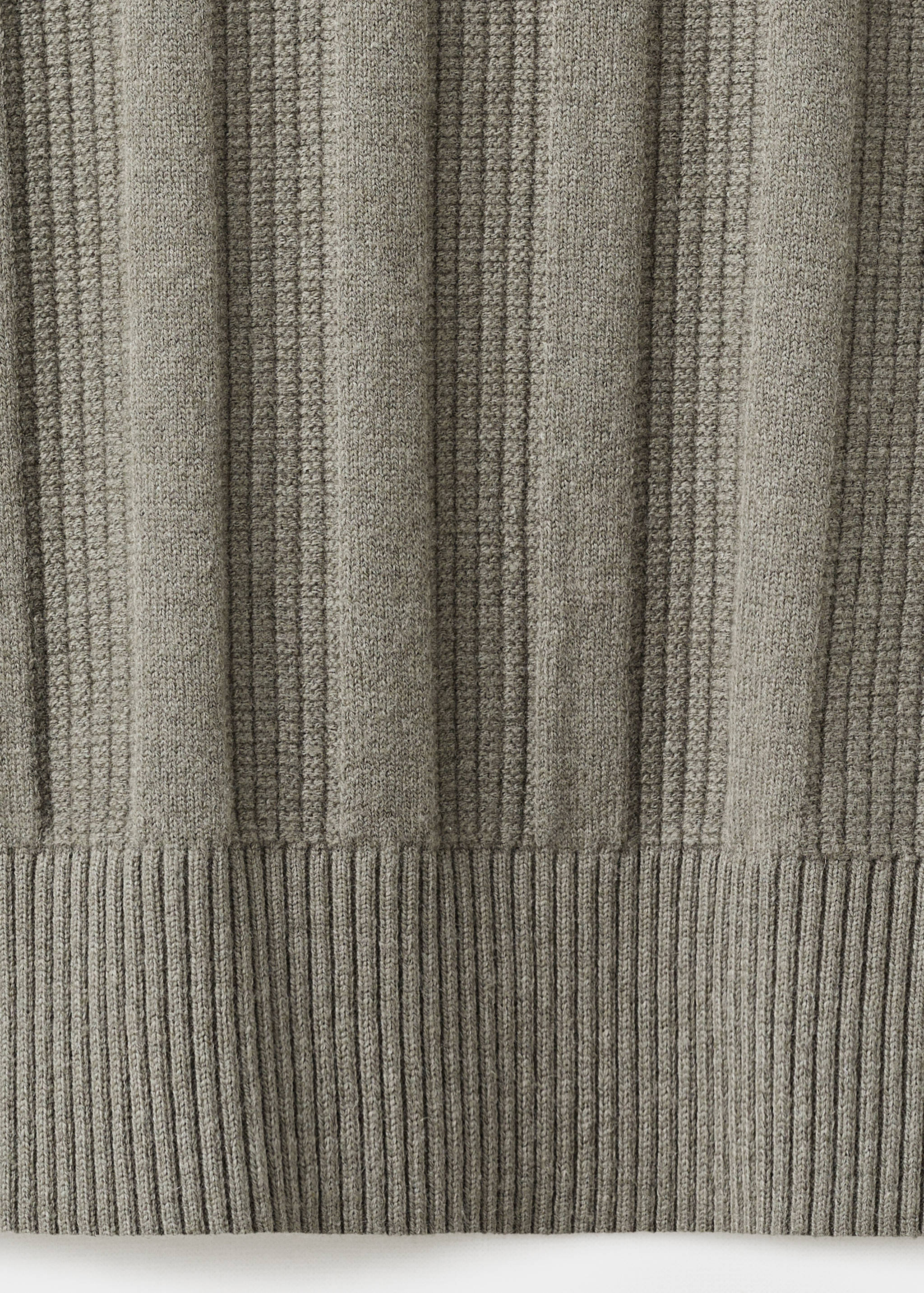 Ribbed knitted polo sweater - Details of the article 0