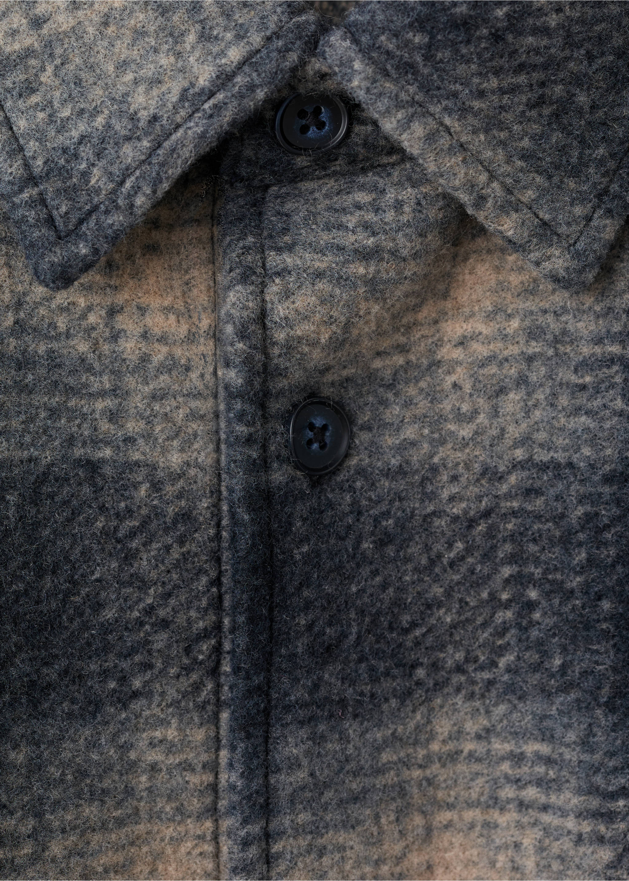 Верхняя рубашка в клетку с карманами - Деталь изделия 8, Глубокий темно-синий. Ref: 17097900-00.