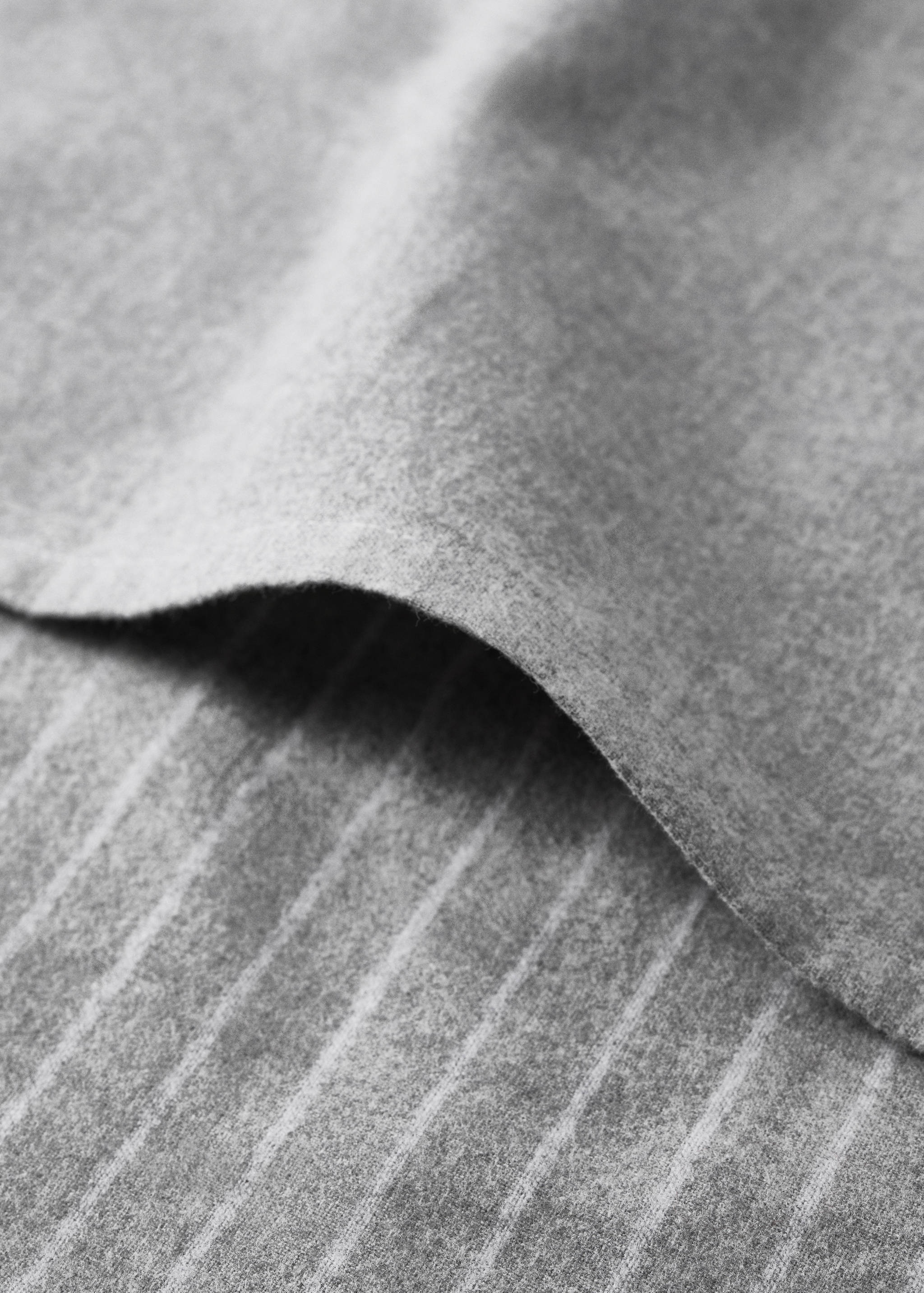 Reversible striped flannel cotton duvet cover for cot - Details of the article 2