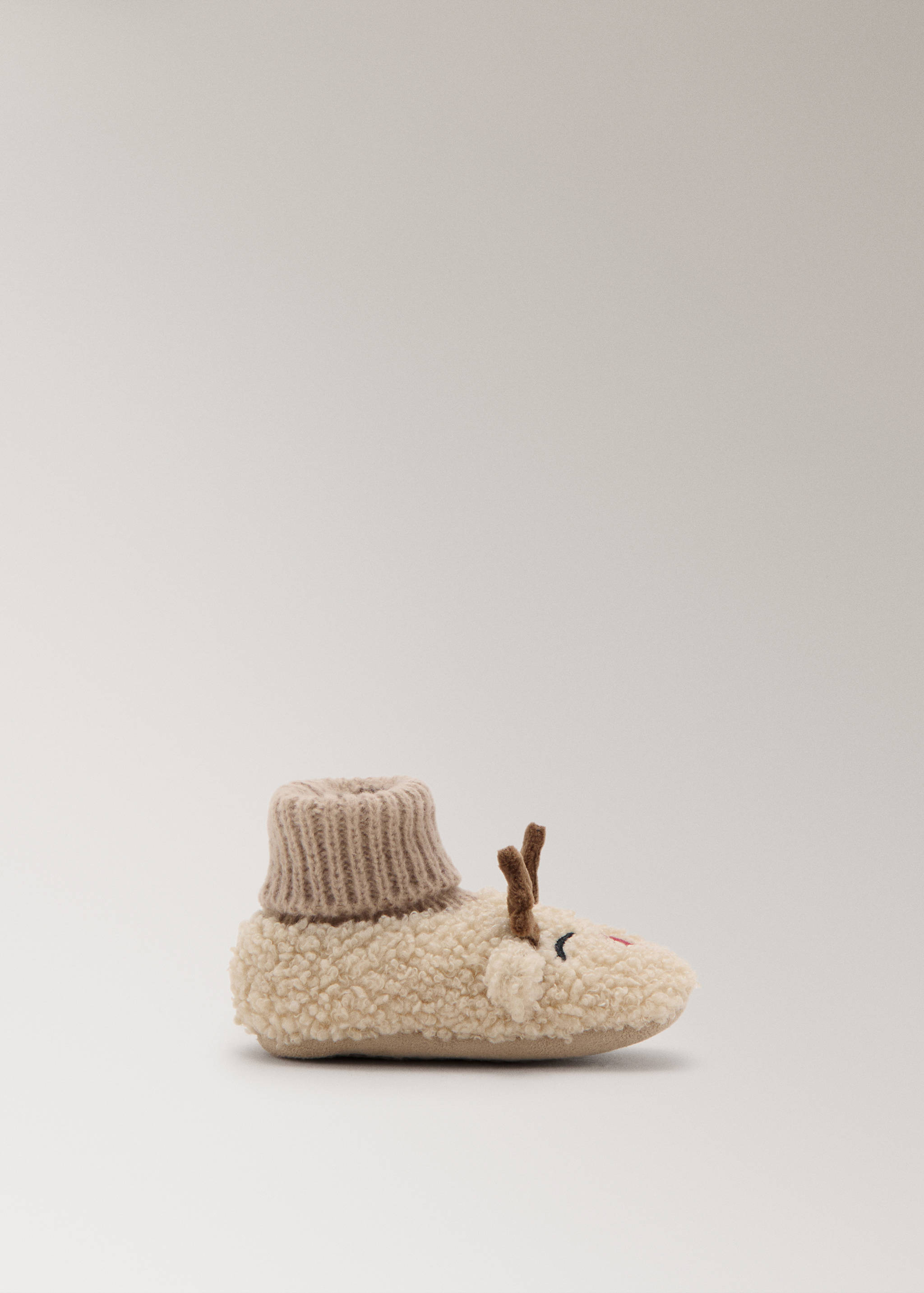 Rénszarvas báránybőr babacipő - Termék modell nélkül