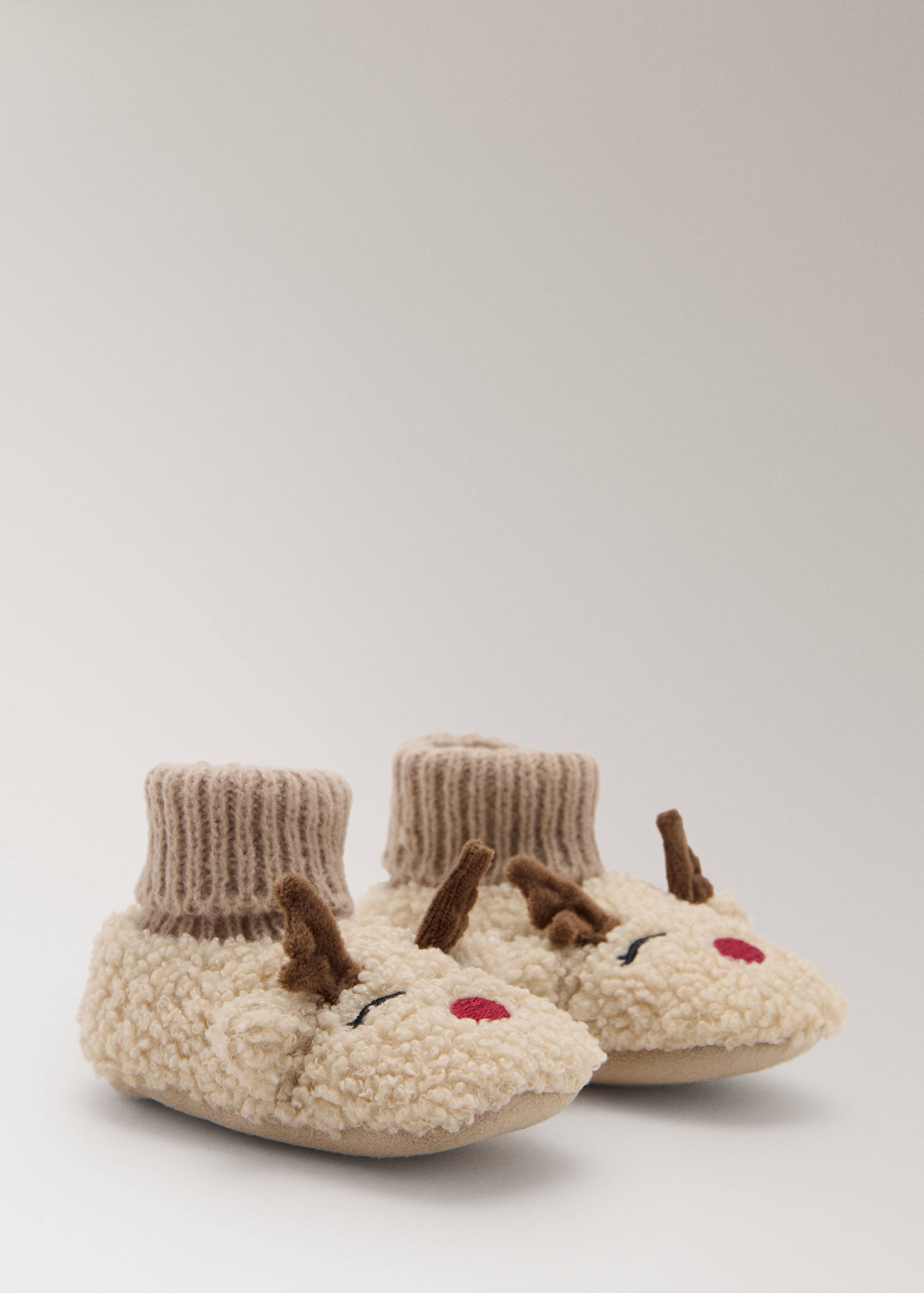 Rénszarvas báránybőr babacipő - A termék adatai 1