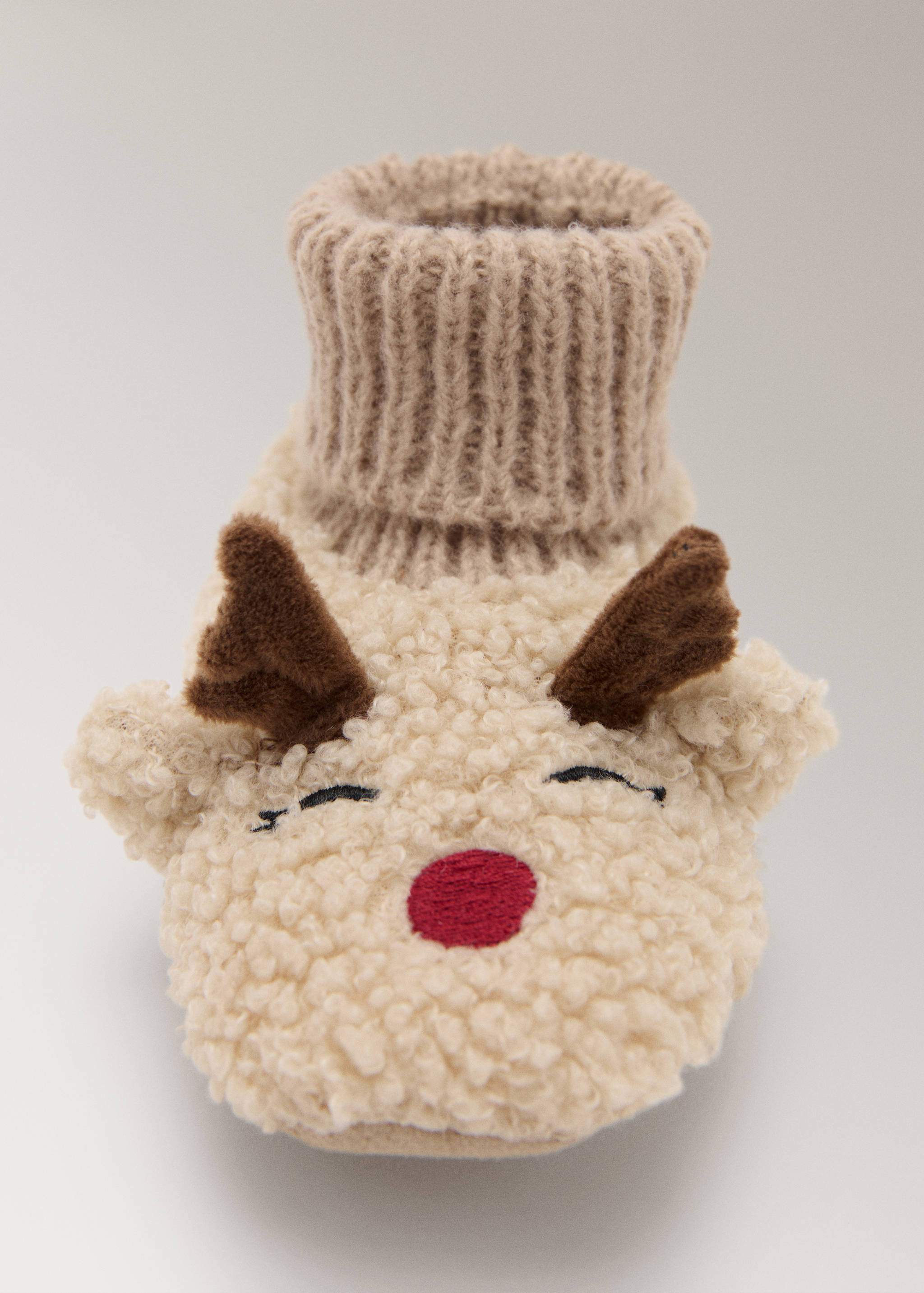 Rénszarvas báránybőr babacipő - A termék adatai 3