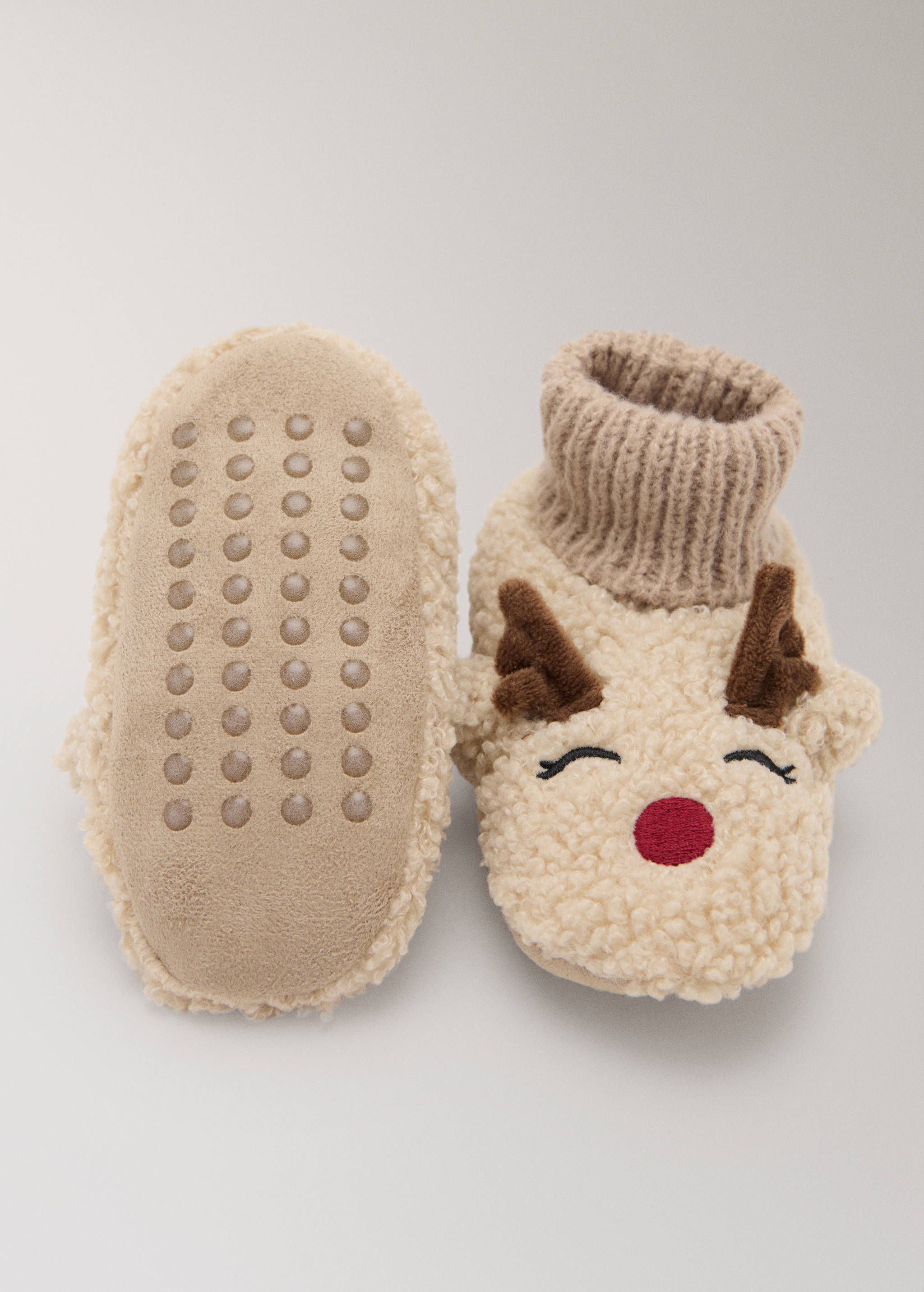 Rénszarvas báránybőr babacipő - A termék adatai 4