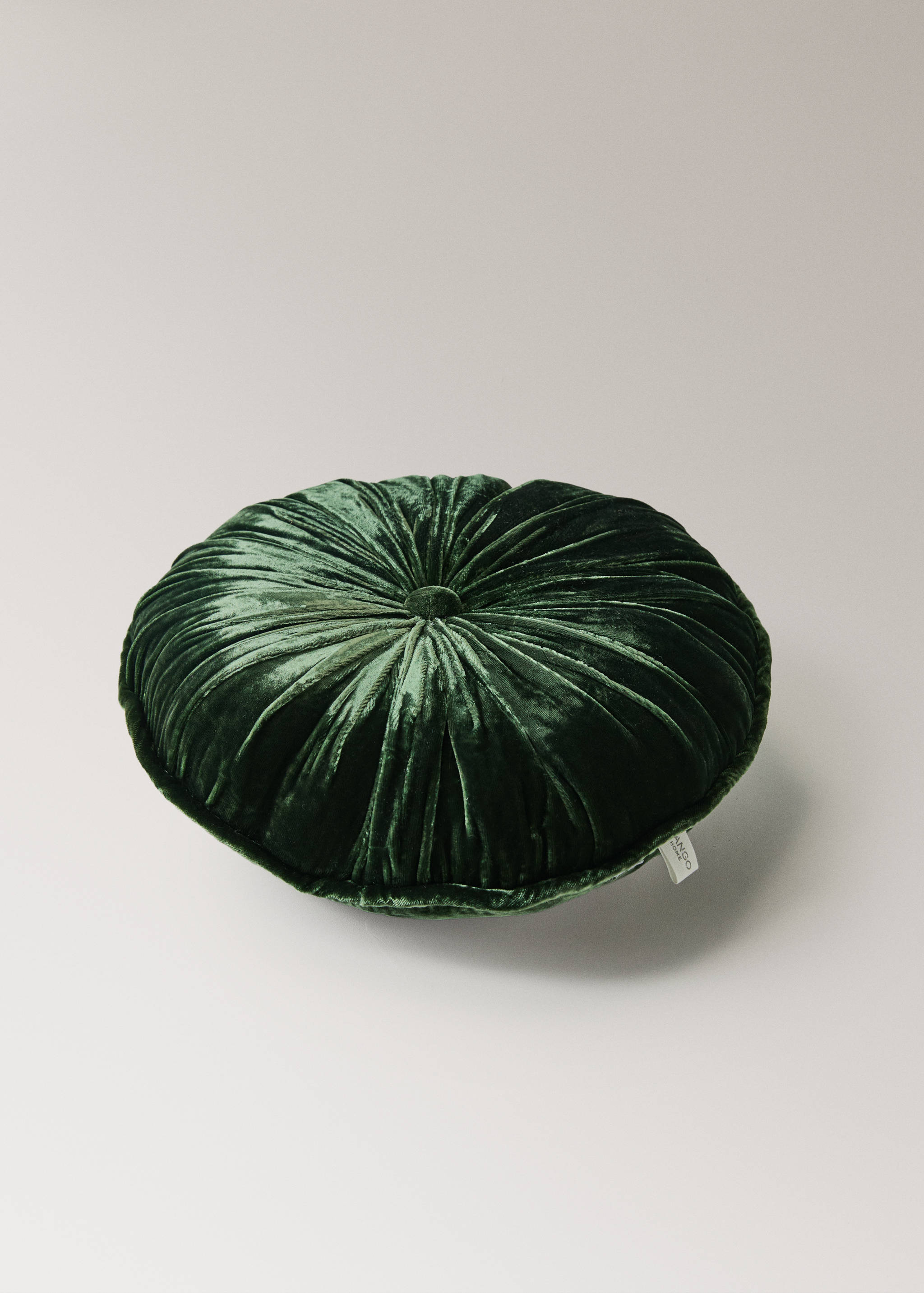 Round velvet silk cushion - Details of the article 1