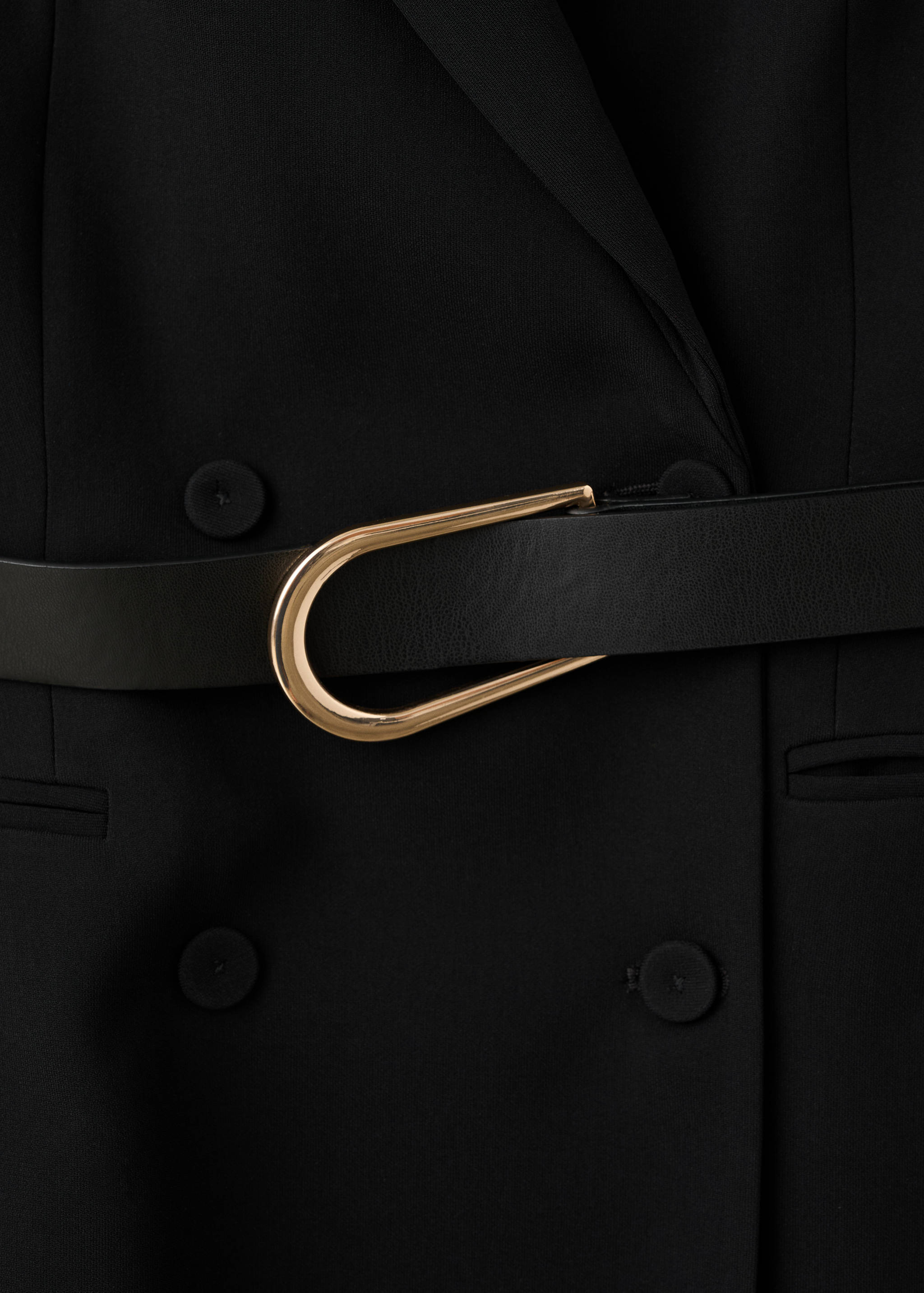 Blazer-style dress with belt - Details of the article 8