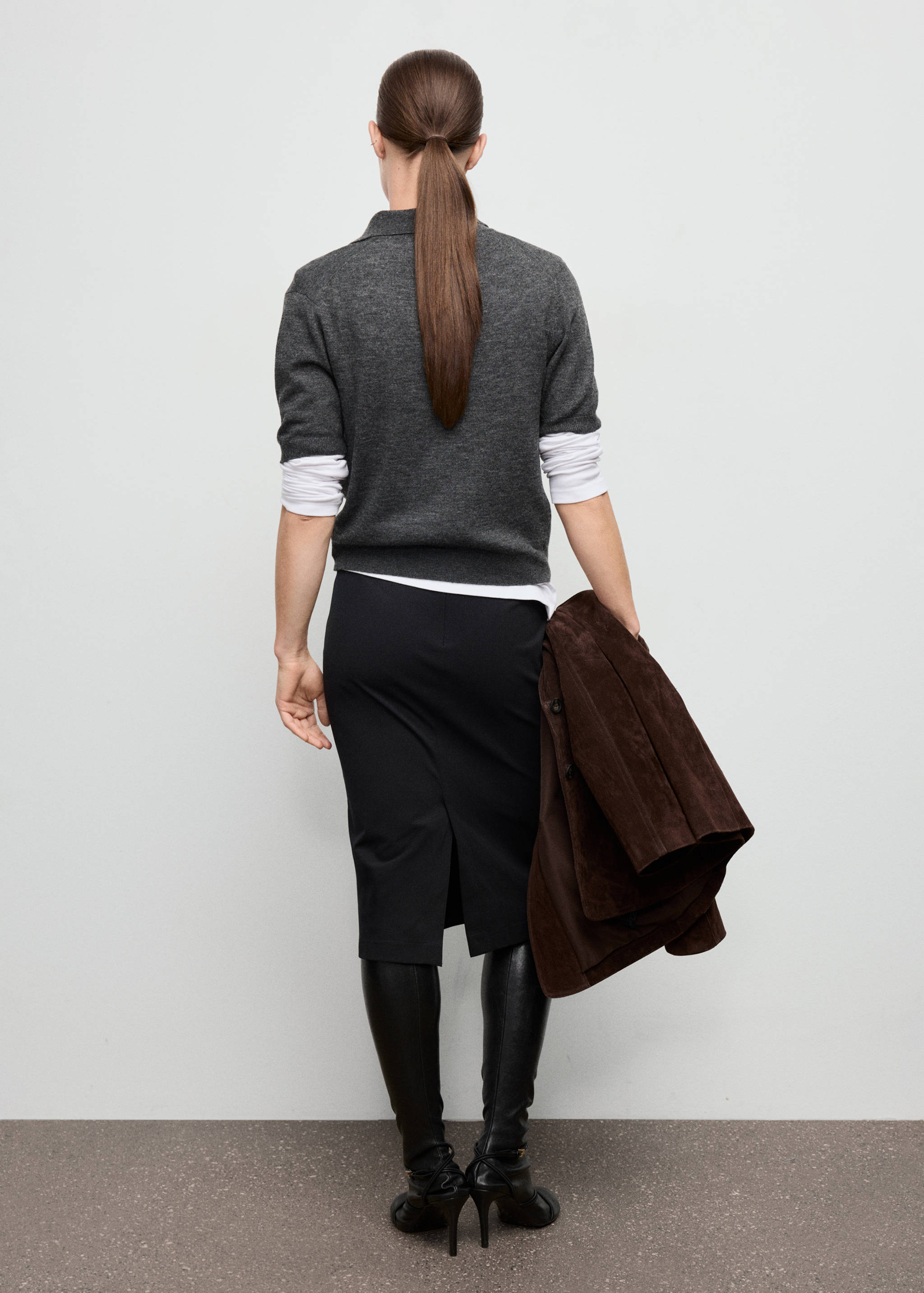 Midi pencil skirt - Reverse of the article