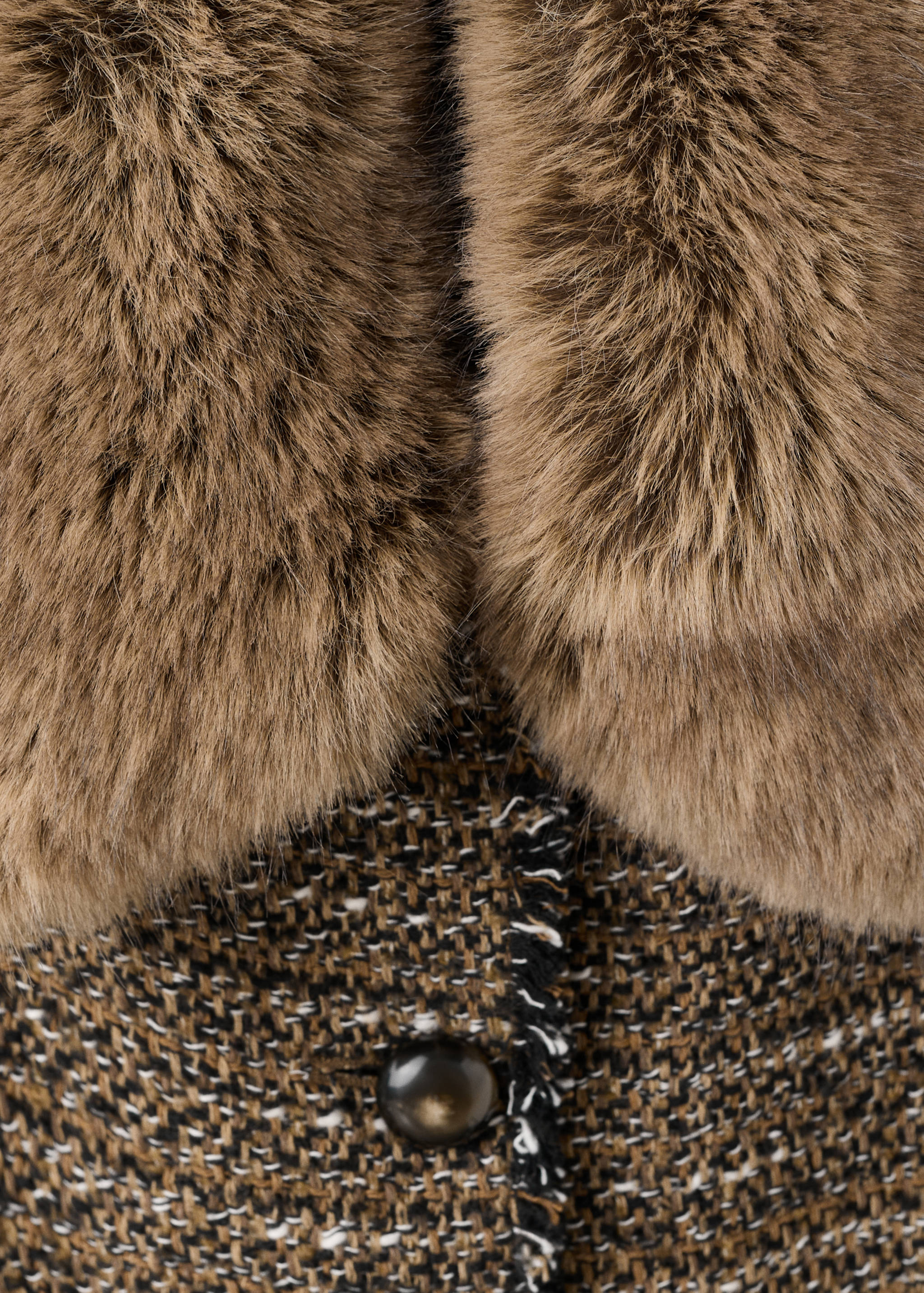 Veste tweed col fourrure - Détail de l'article 8