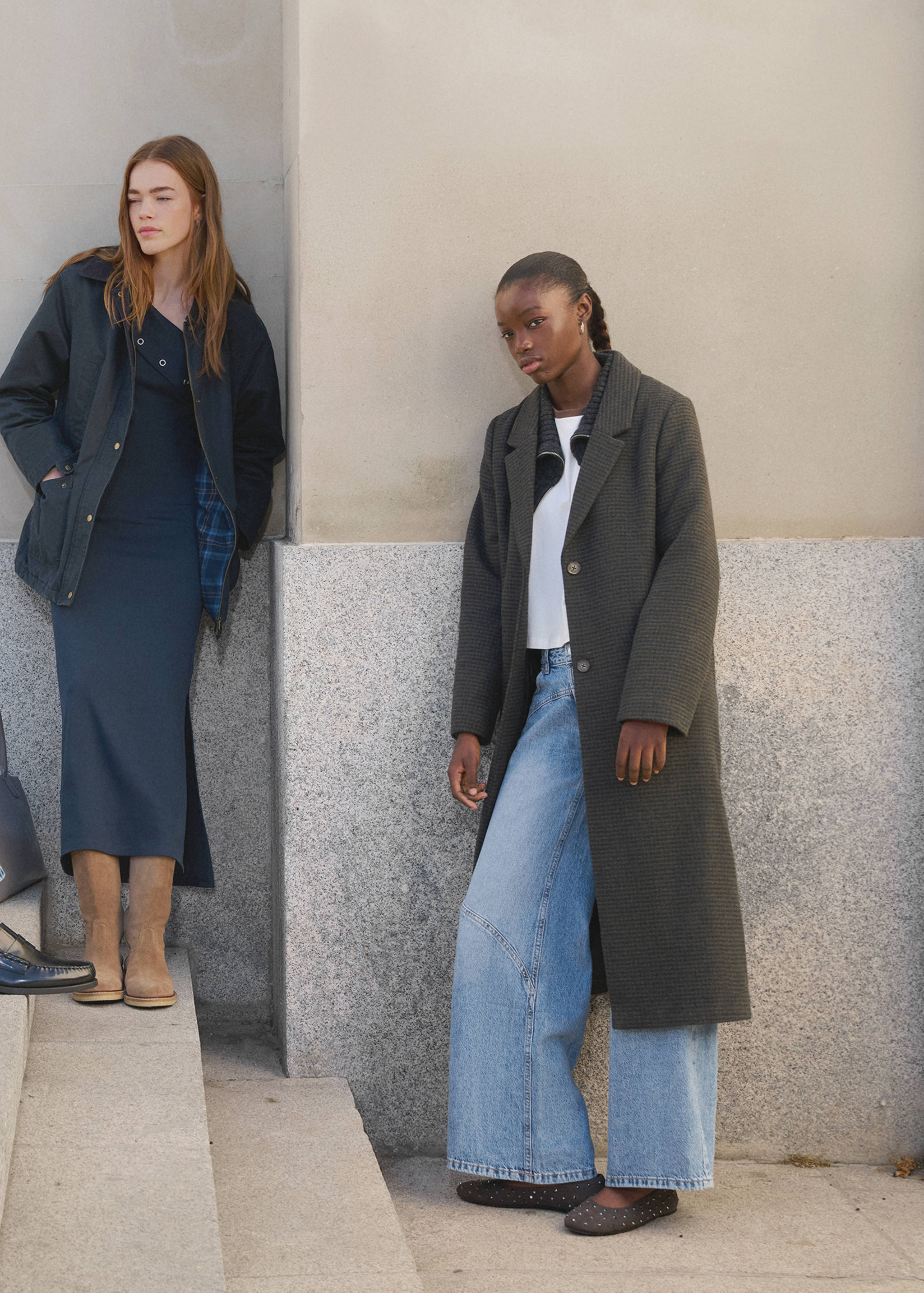 Wide leg jeans with seam detail - Details of the article 5