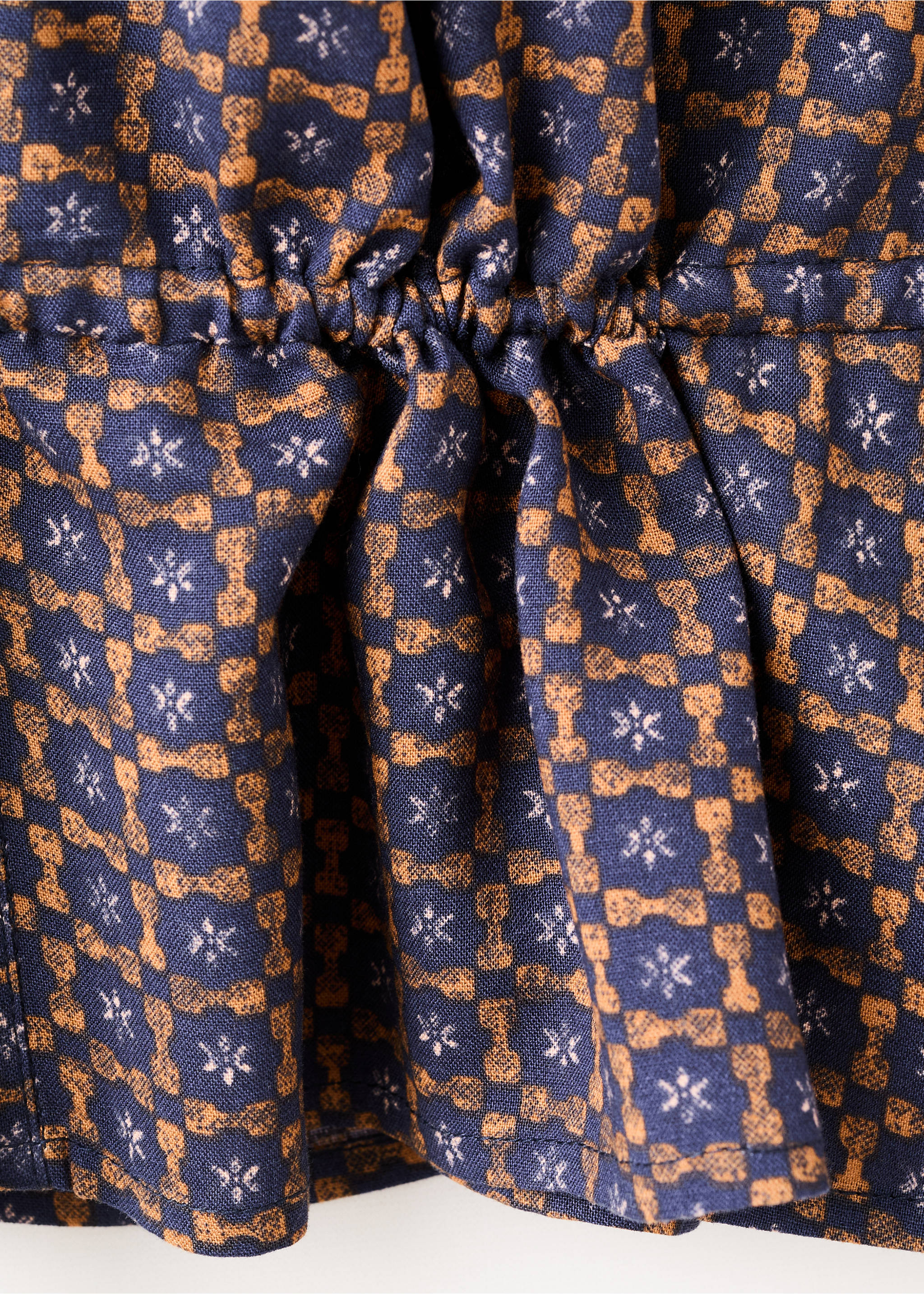 Blusa estampada fluida - Detalle del artículo 0, Azul marino oscuro. Ref: 17098266-00.