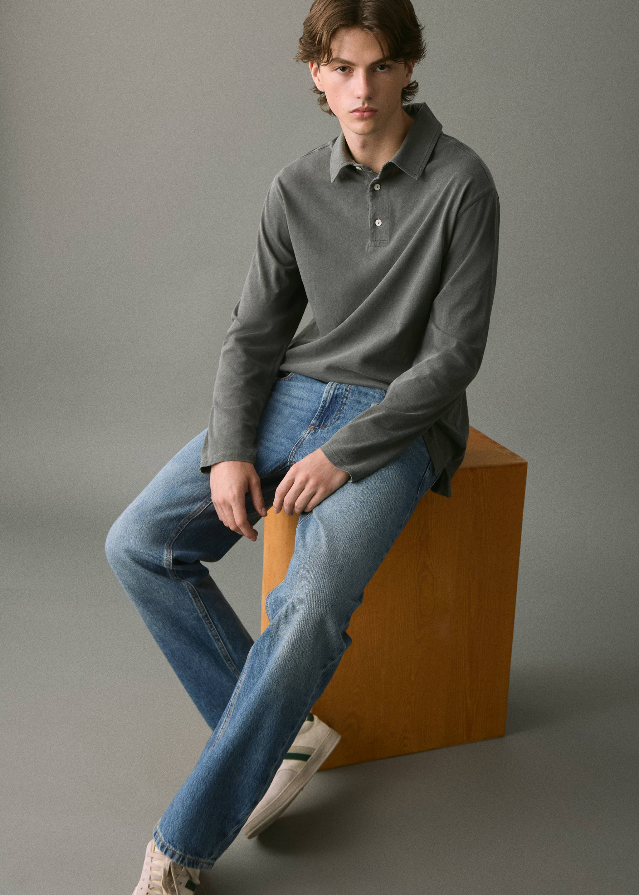 Jeans rectos algodón - Detalle del artículo 1