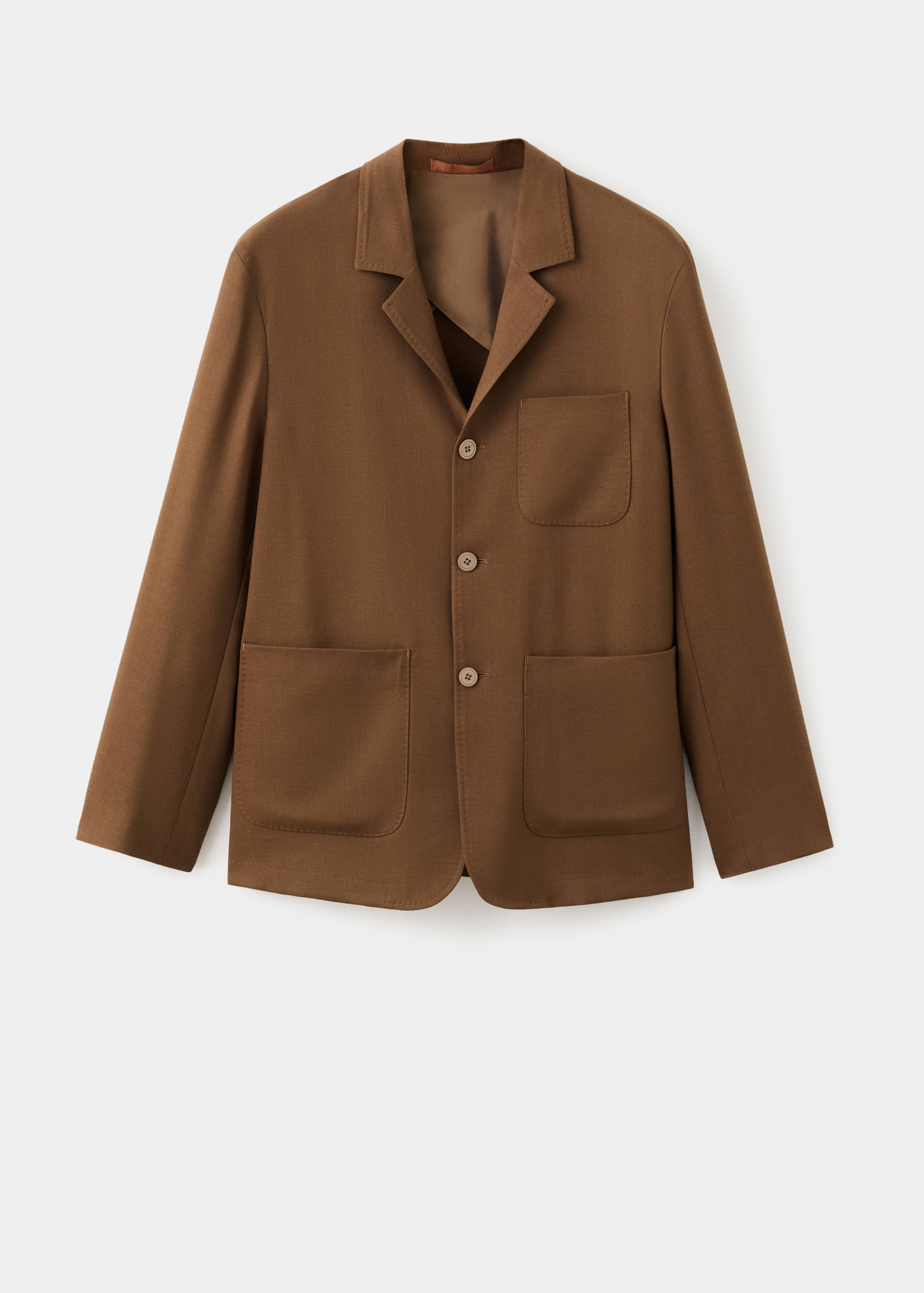 Italian virgin wool flannel suit jacket - Article without model