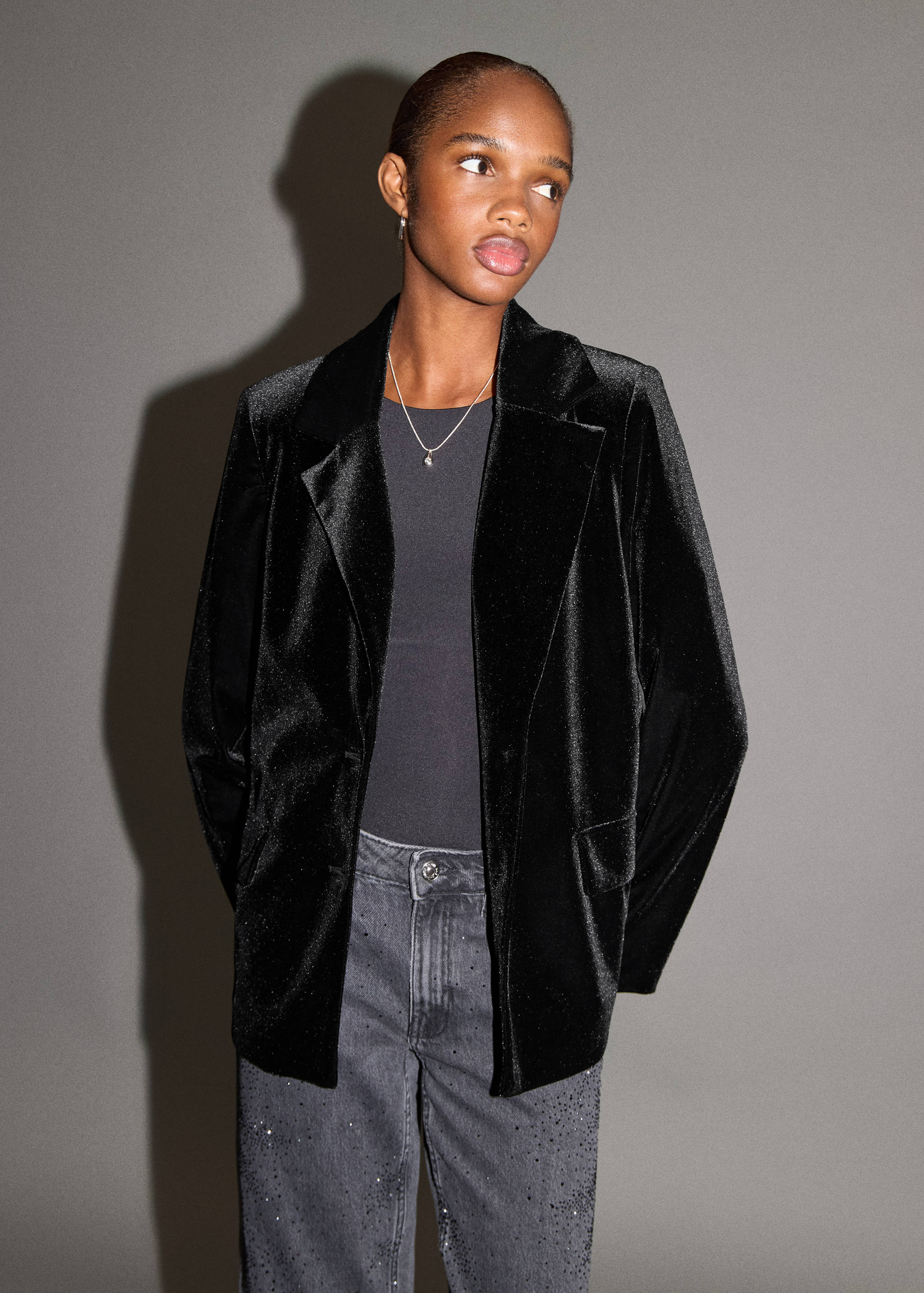 Velvet jacket - Medium plane